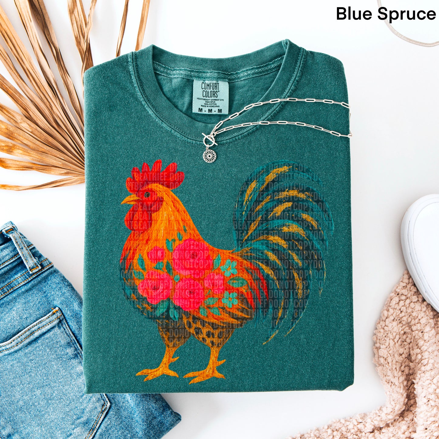 Floral Rooster