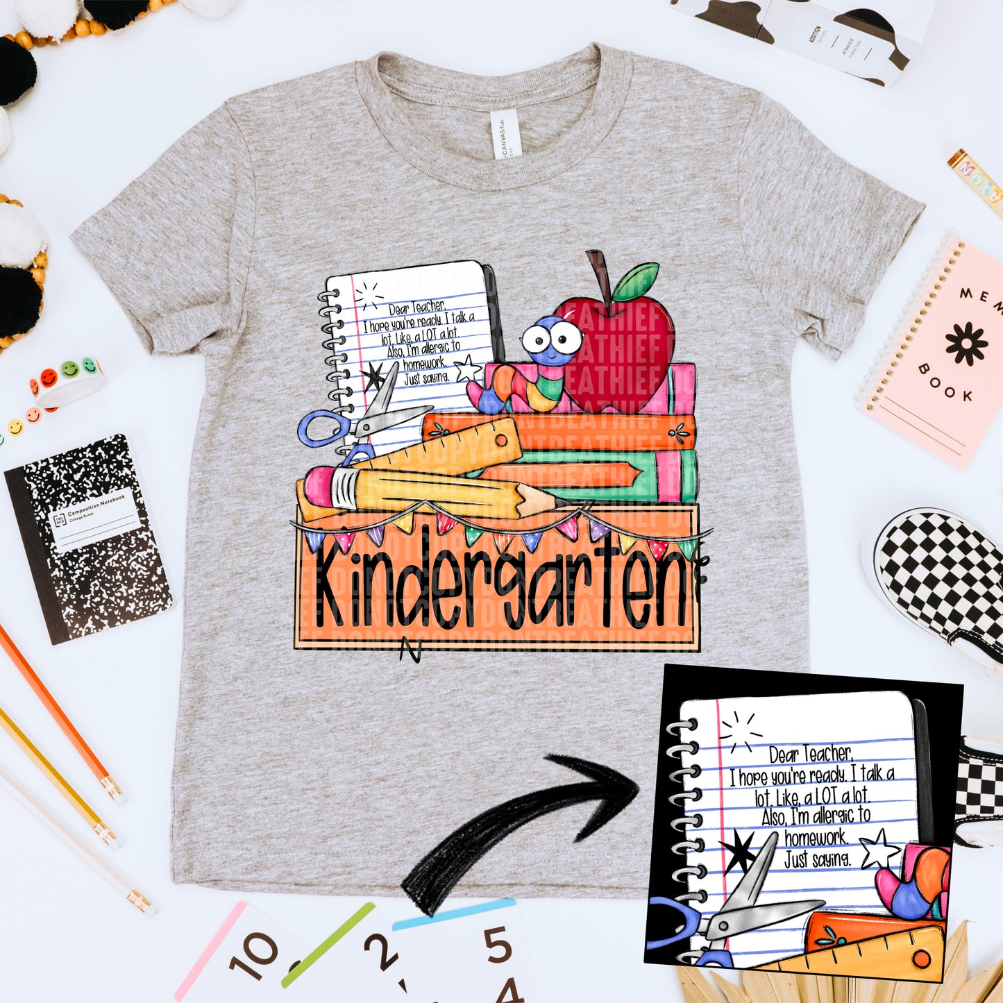 Books & Nameplate; Kindergarten