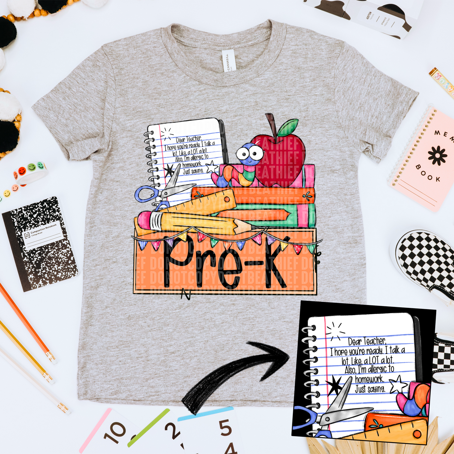 Books & Nameplate; Pre-K