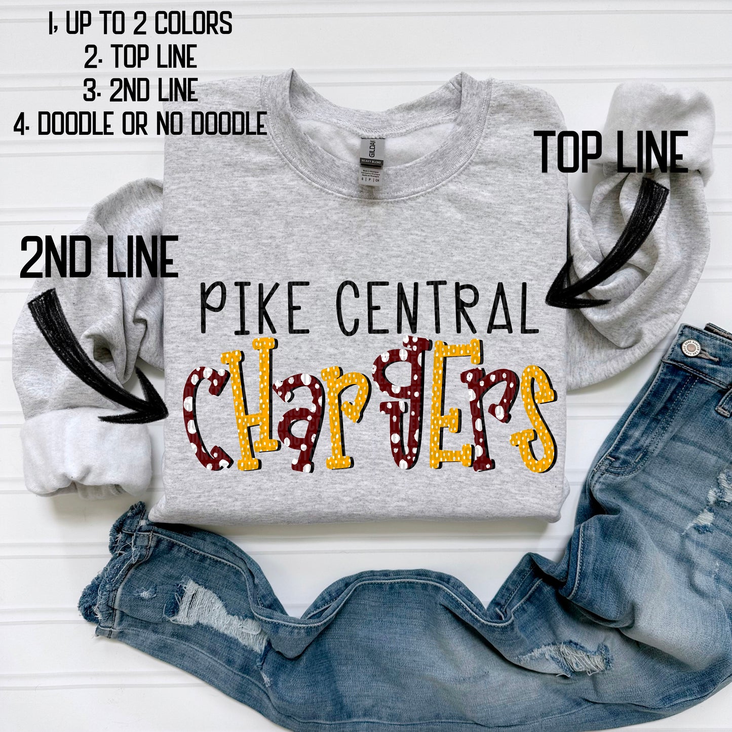 School Spirit CUSTOM Doodle Font