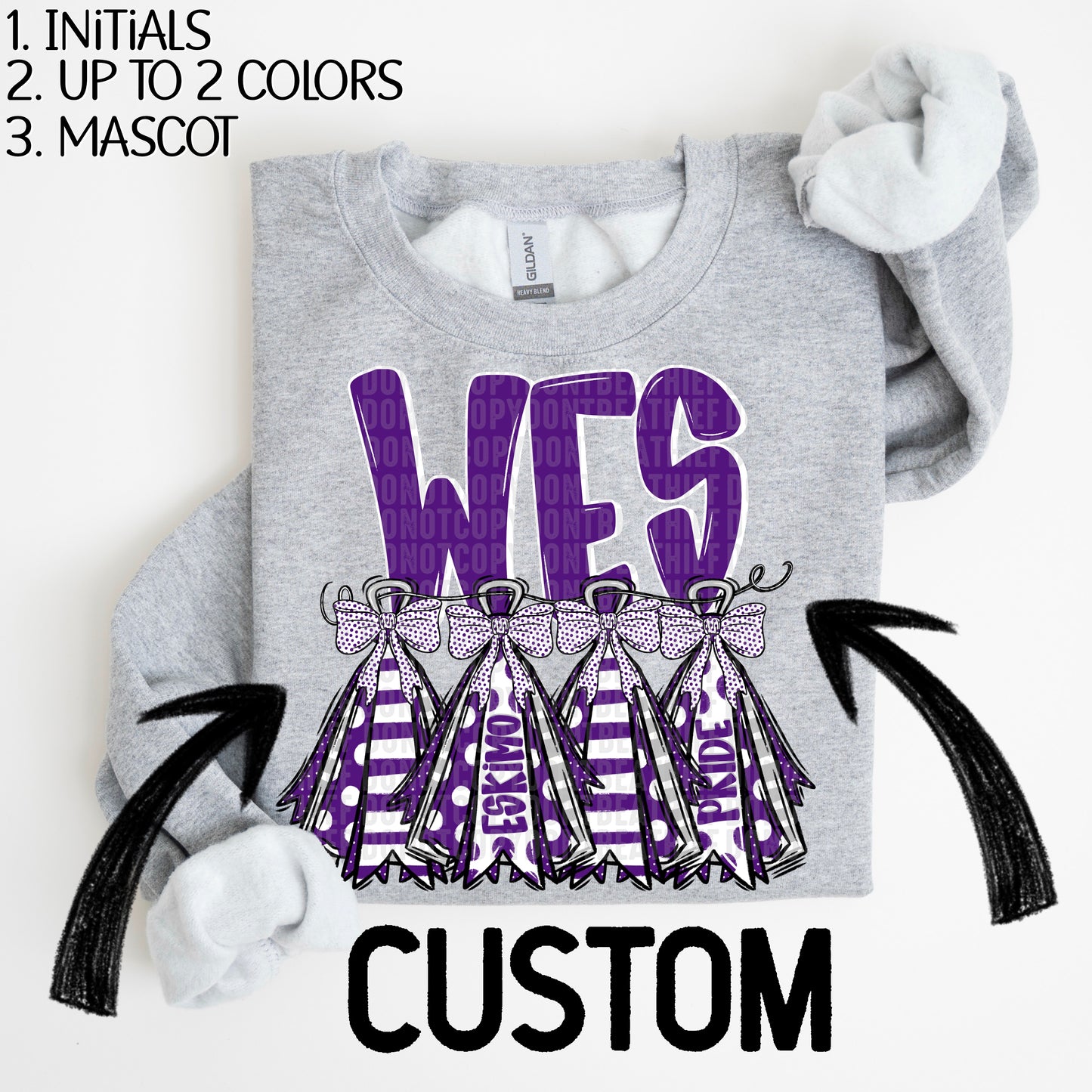 School Spirit Flags CUSTOM