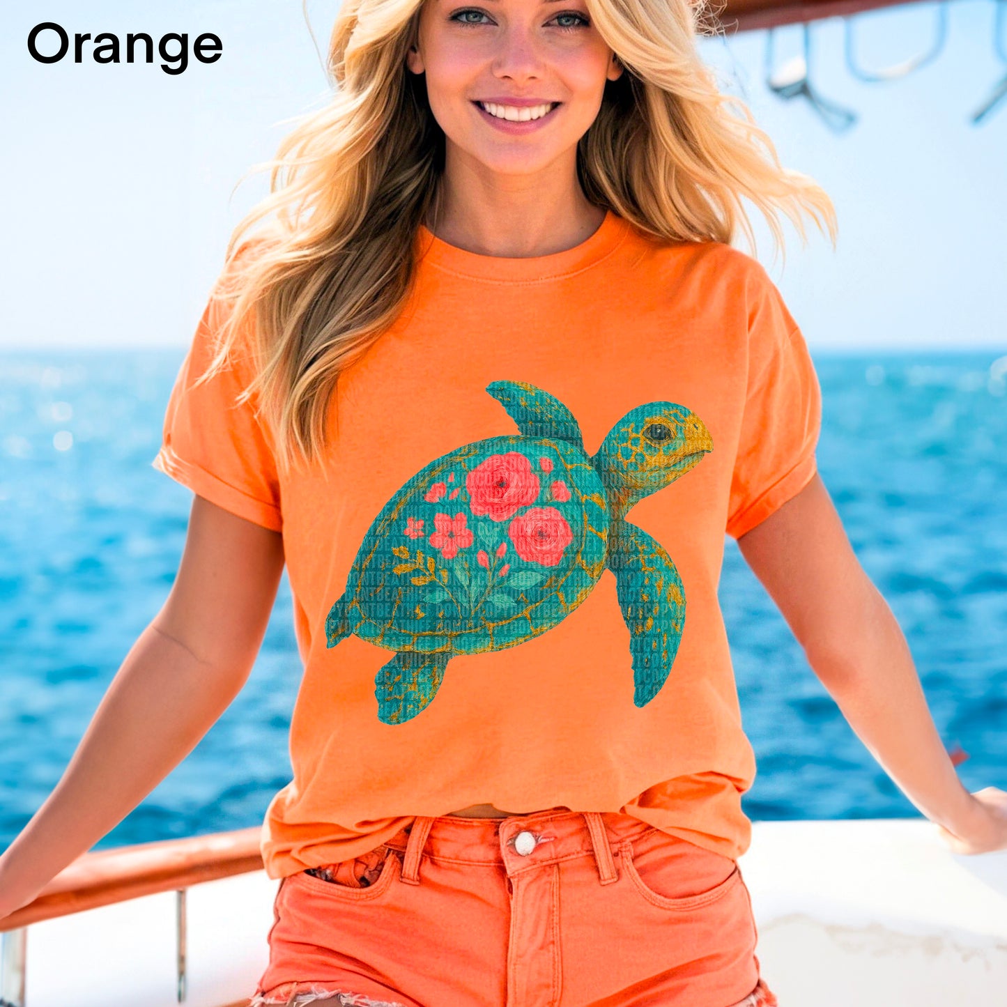 Floral Sea Turtle