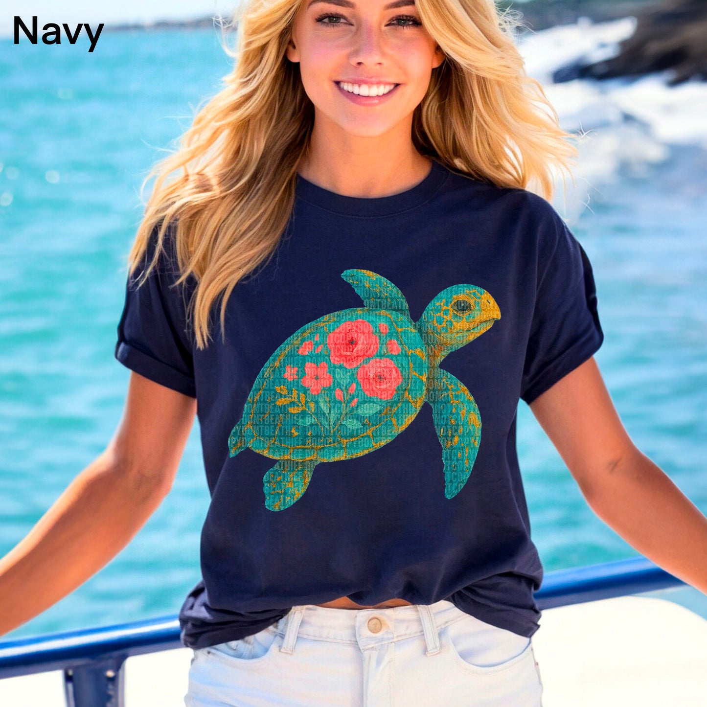 Floral Sea Turtle