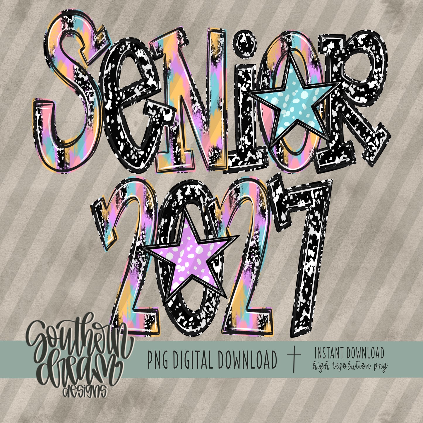 School Doodle Collection; Senior 2027