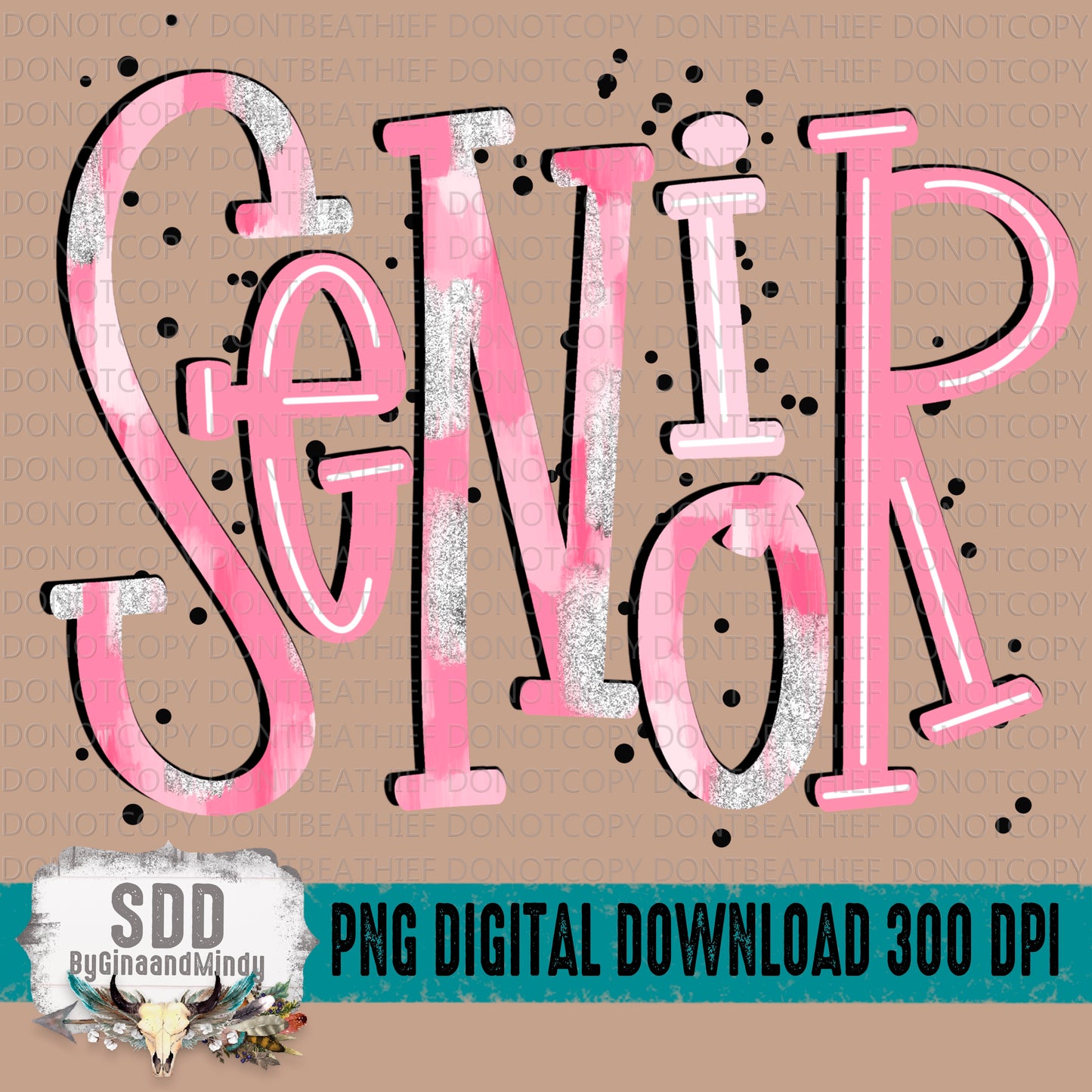 Senior (Pink/White/Silver)