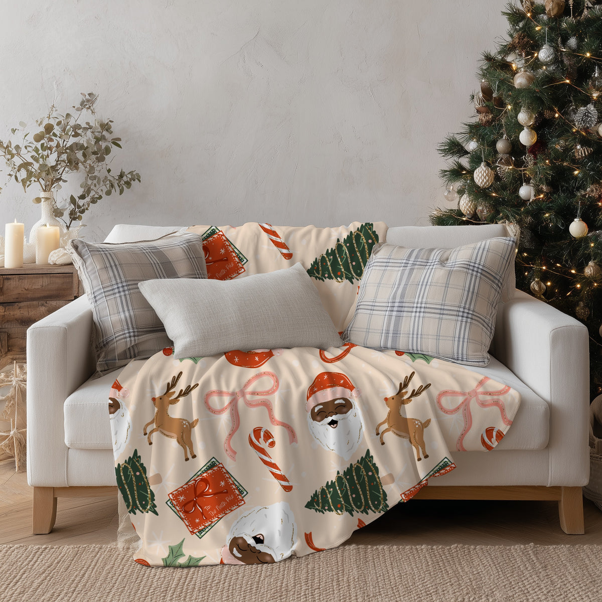 Simple Christmas with Santa Seamless Bundle