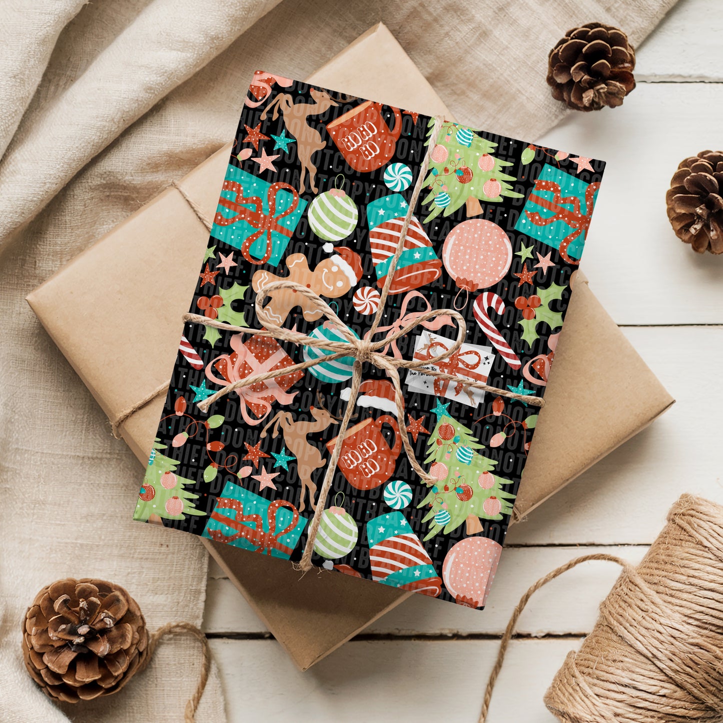 Simple Whimsical Christmas Seamless Bundle