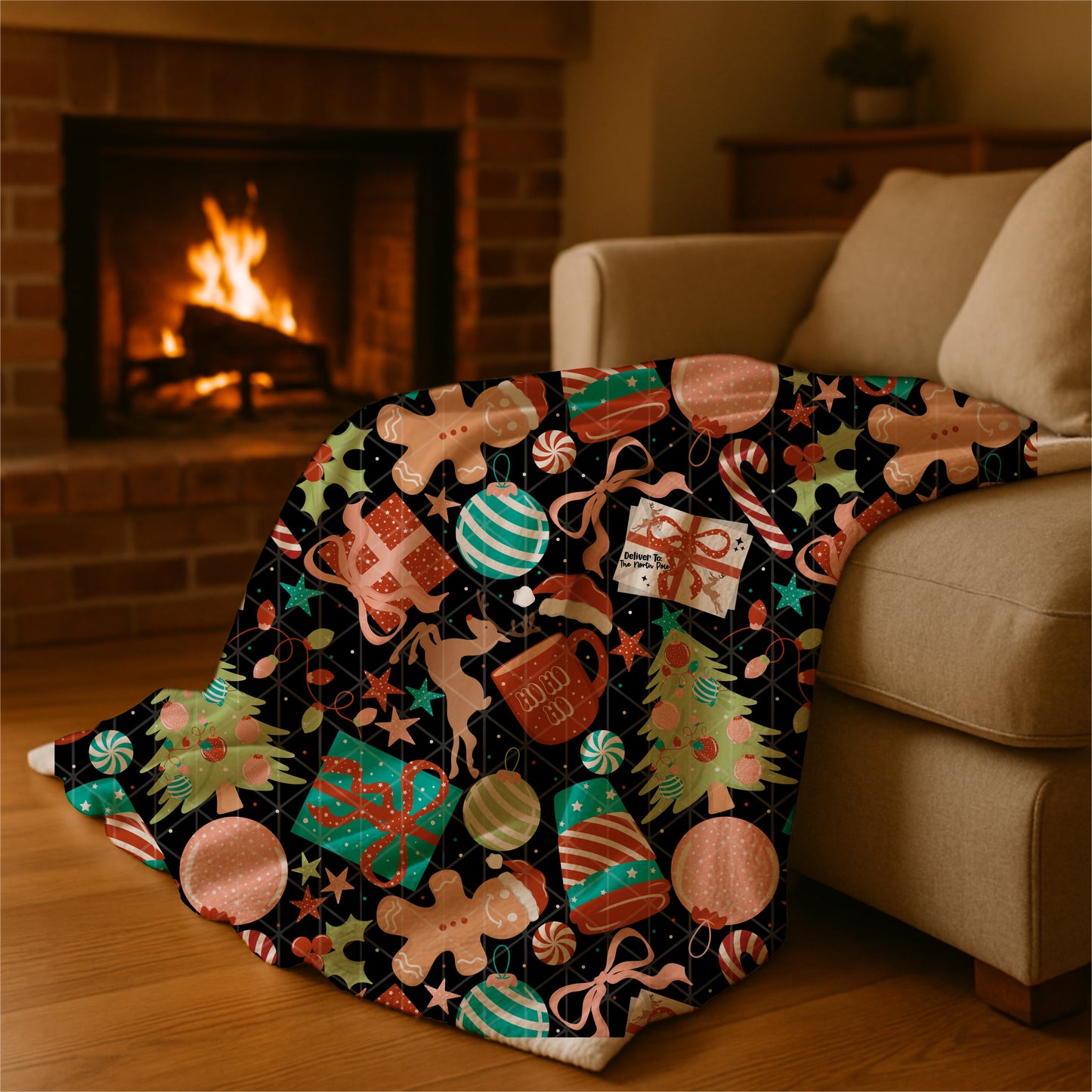 Simple Whimsical Christmas Seamless Bundle
