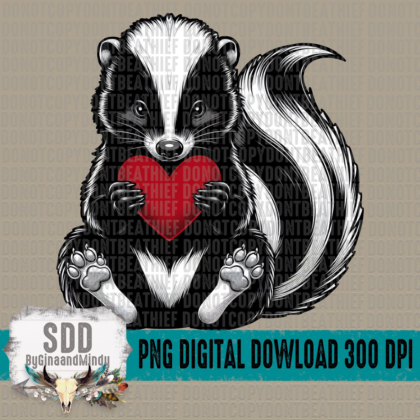 Skunk with Heart