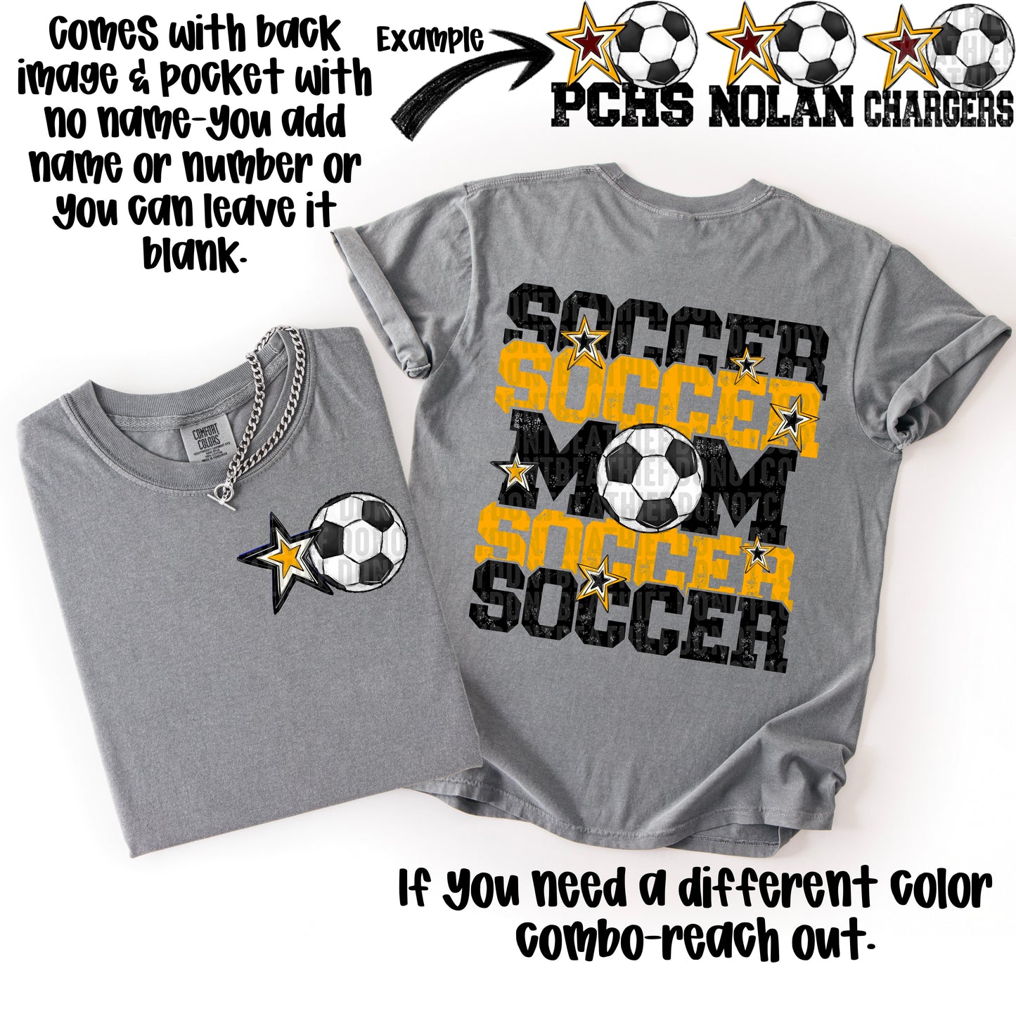 Soccer Mom; Black & Yellow Gold
