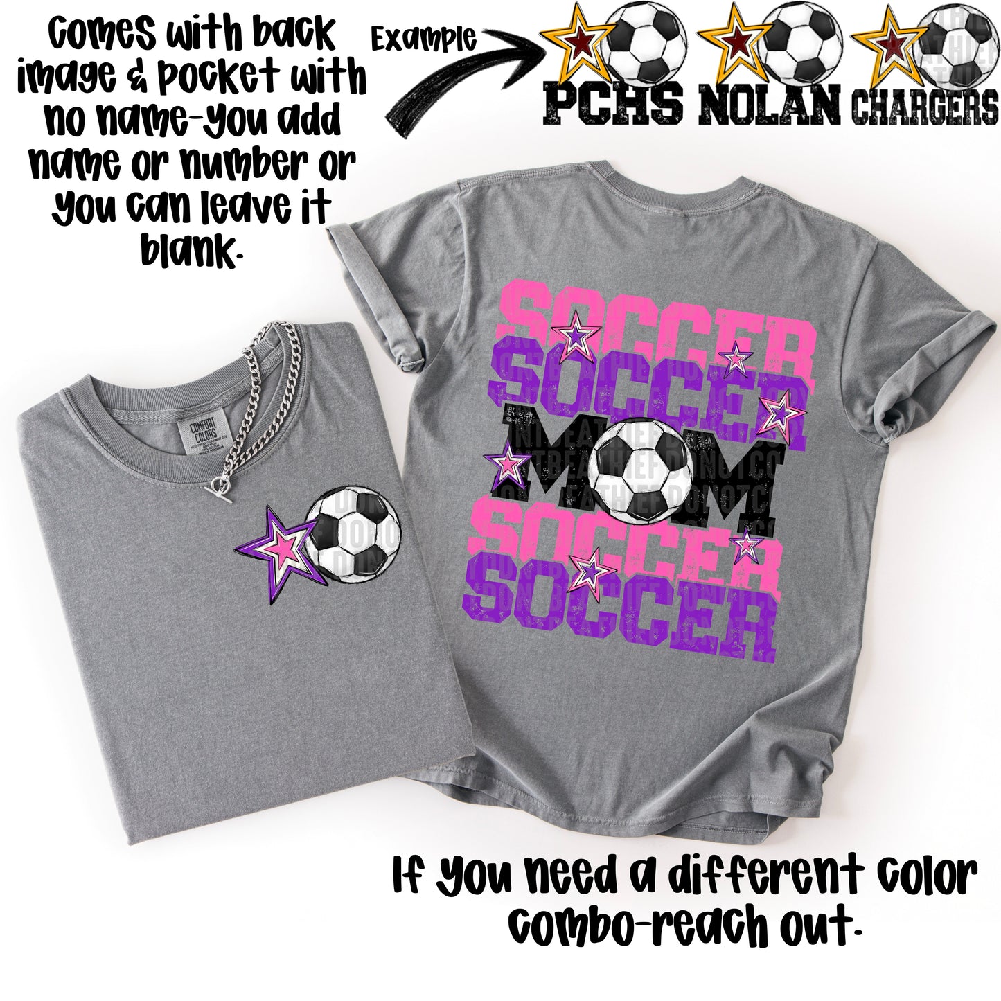 Soccer Mom; Pink & Purple