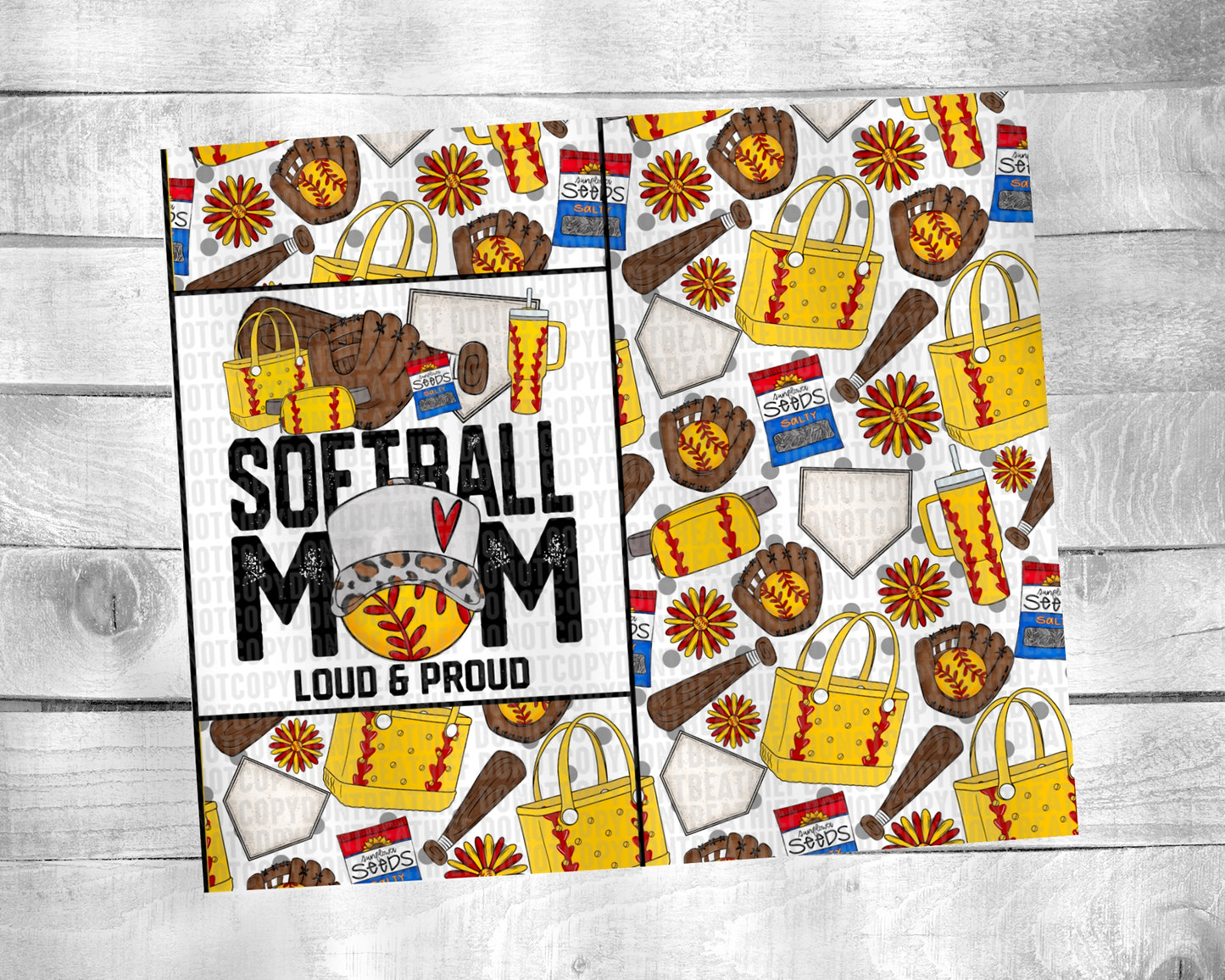 Softball Mom - Loud and Proud - 20oz Tumbler