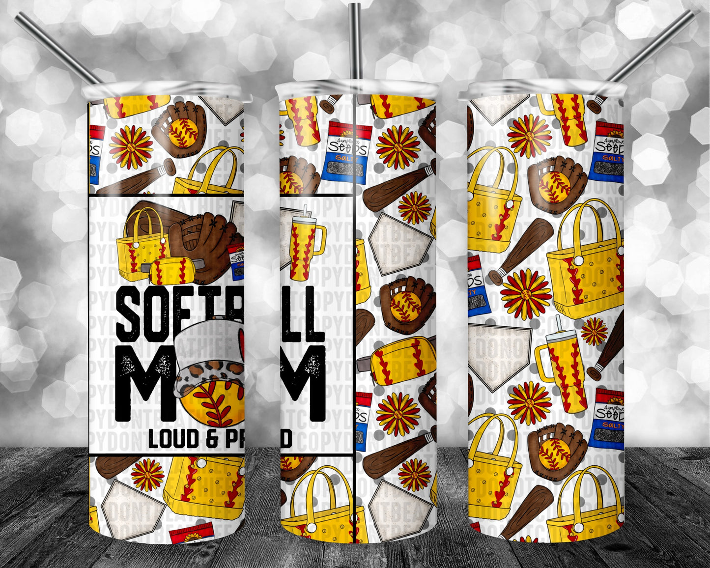 Softball Mom - Loud and Proud - 20oz Tumbler