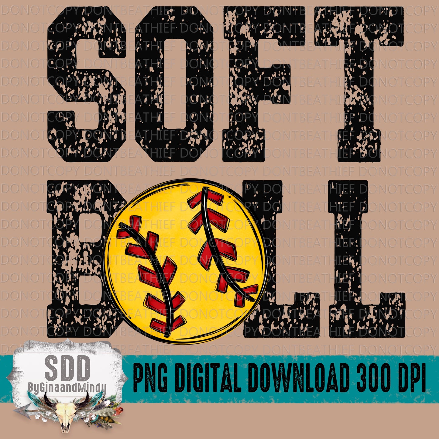 Softball Grunge