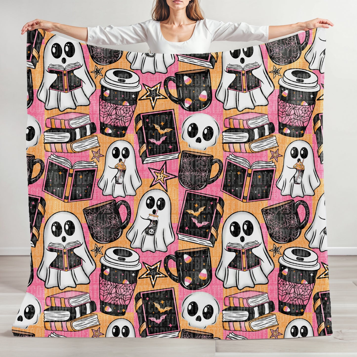 Spooky Ghosts, Reading, & Caffeine Seamless Bundle