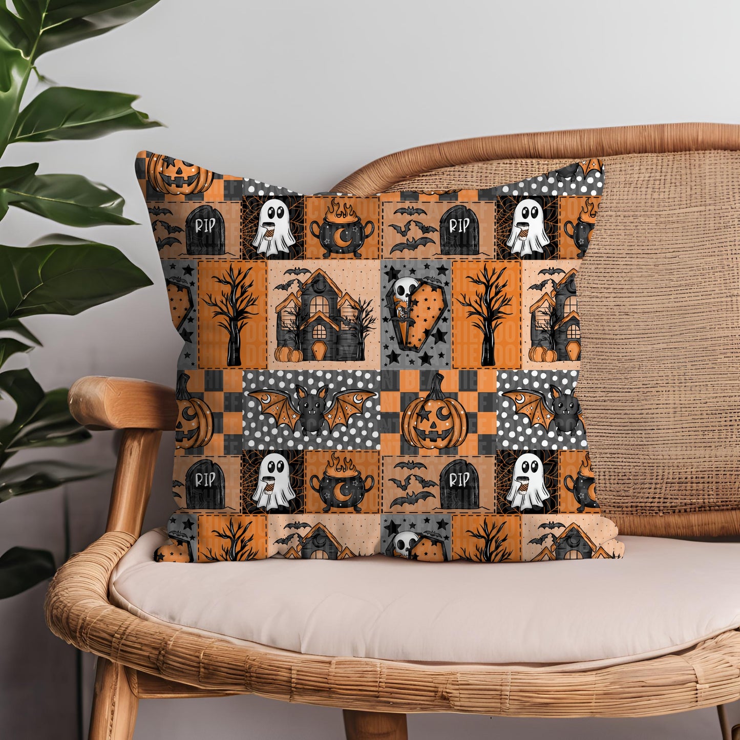 Spooky Patchwork Seamless Bundle