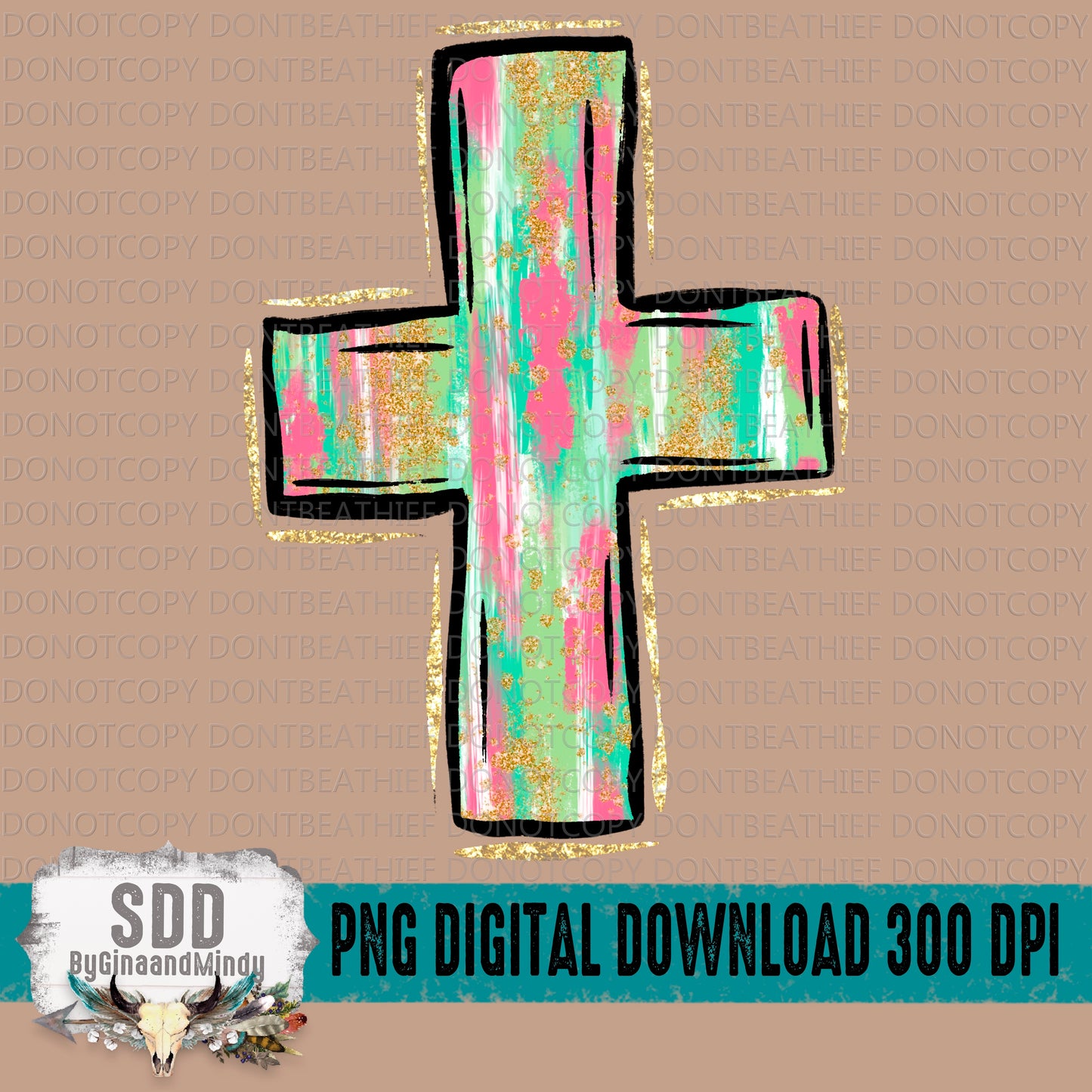 Spring Cross (Brush Stroke)