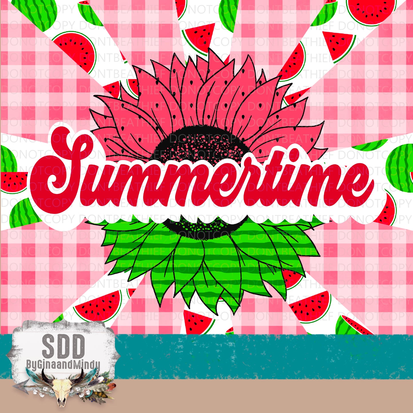 Summertime Watermelon 20 oz Tumbler Wrap
