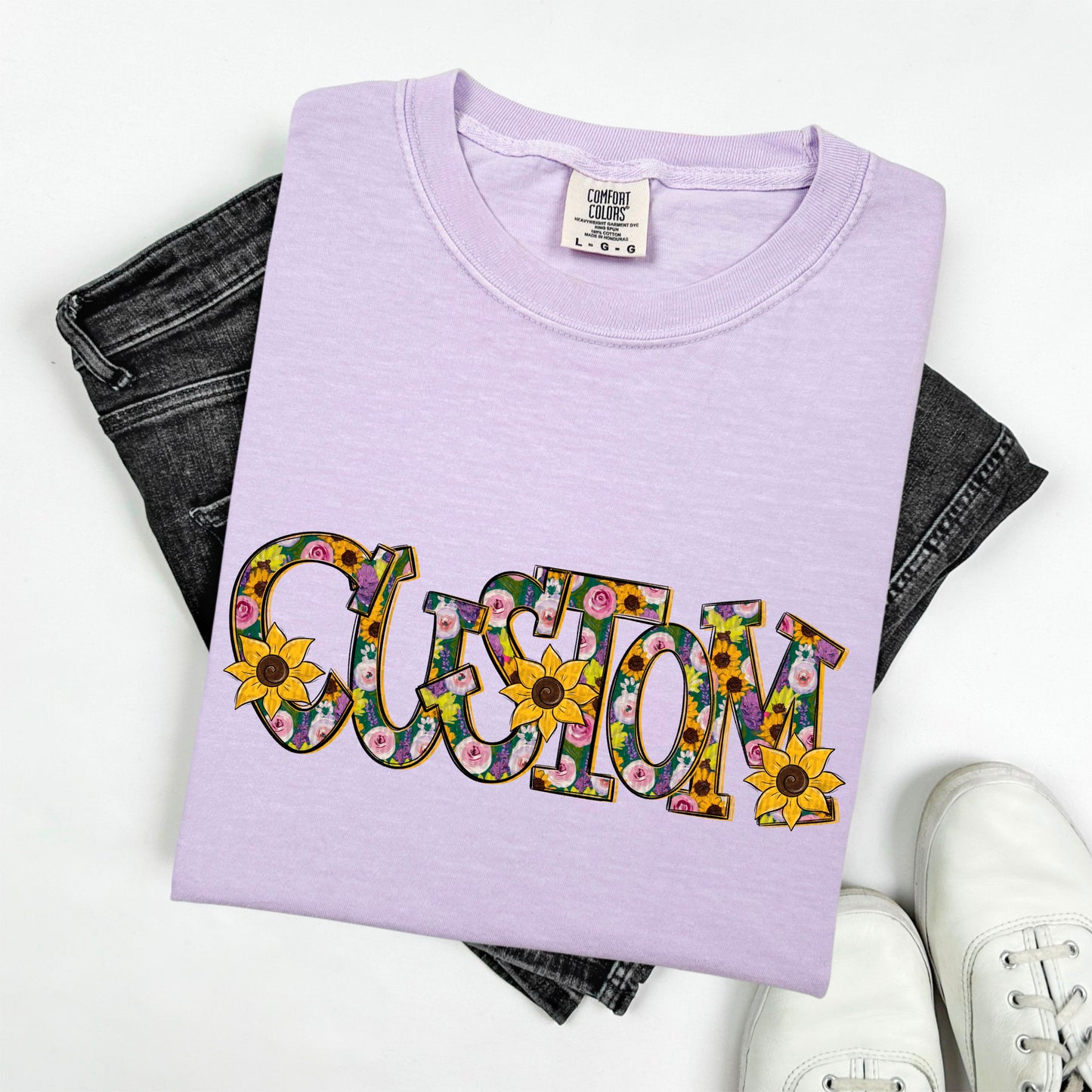 Floral Sunflowers; Custom