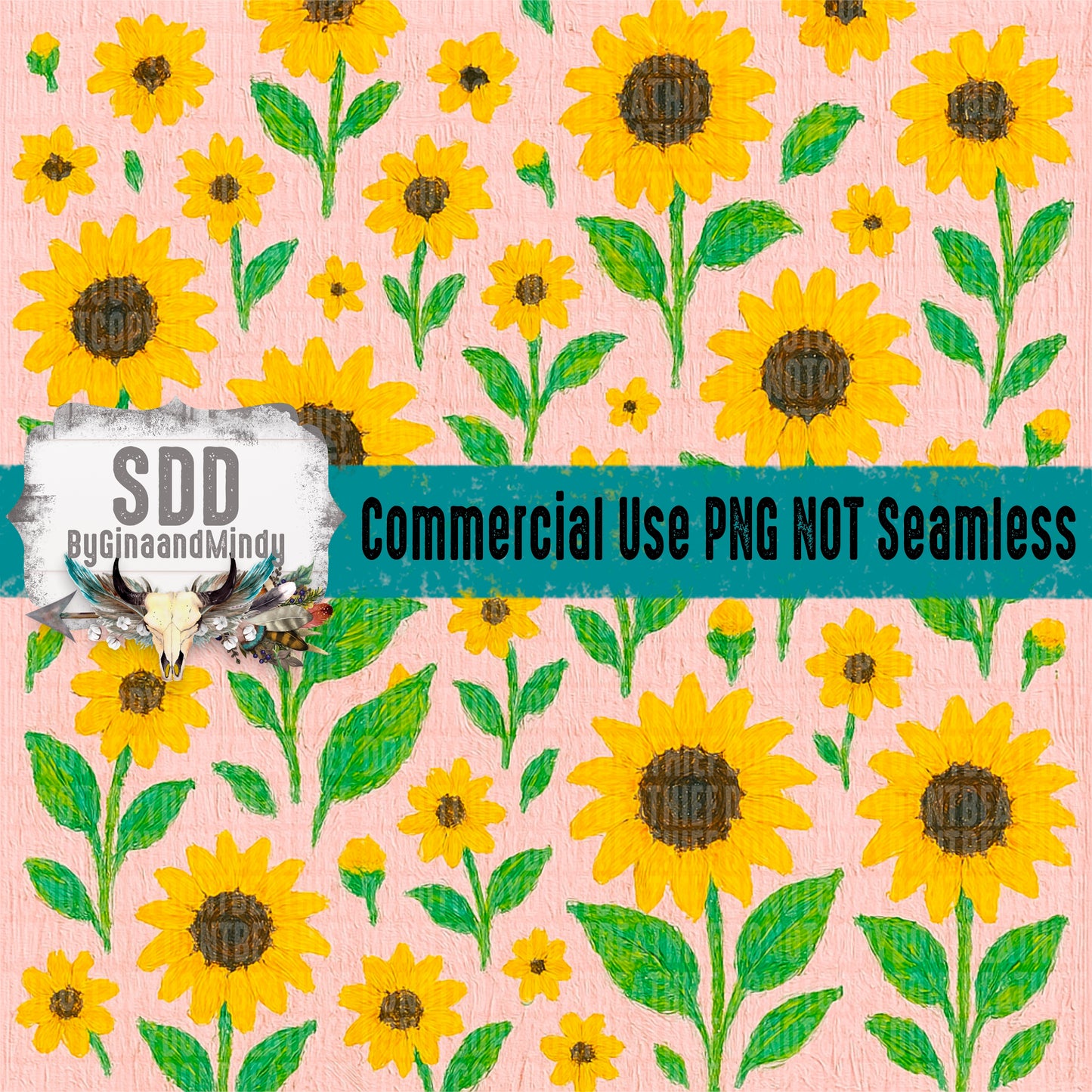 Painted Sunflowers (Commercial Use Allowed)