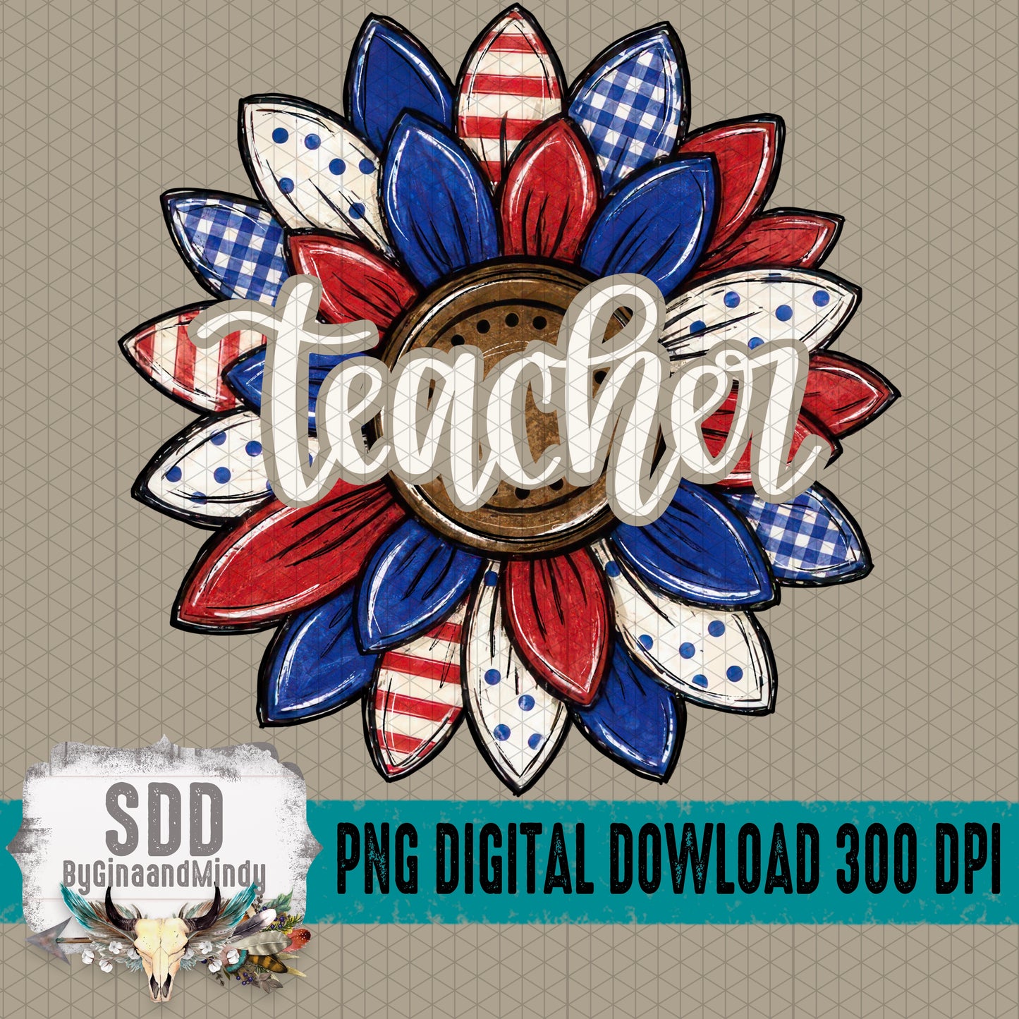 Patriotic Sunflower Collection; Teacher