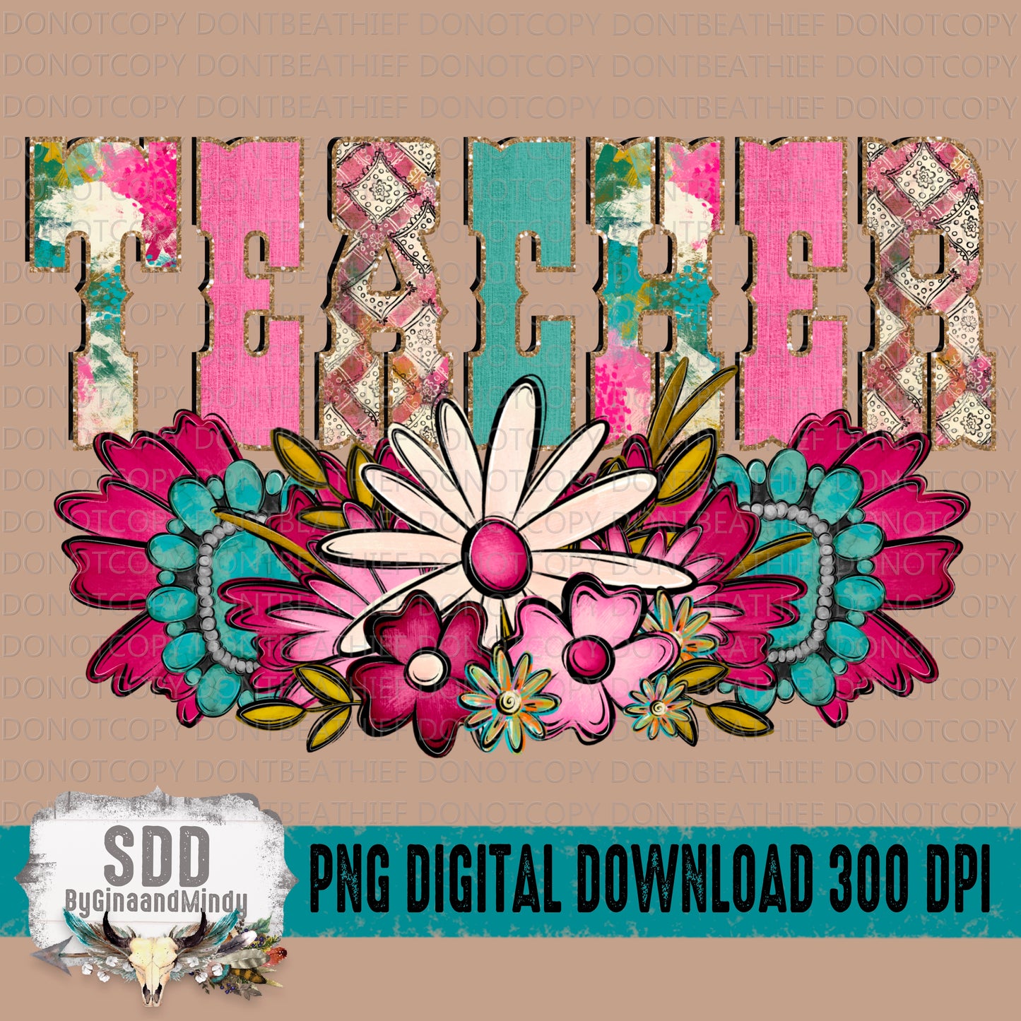 Western Floral Title Name Teacher