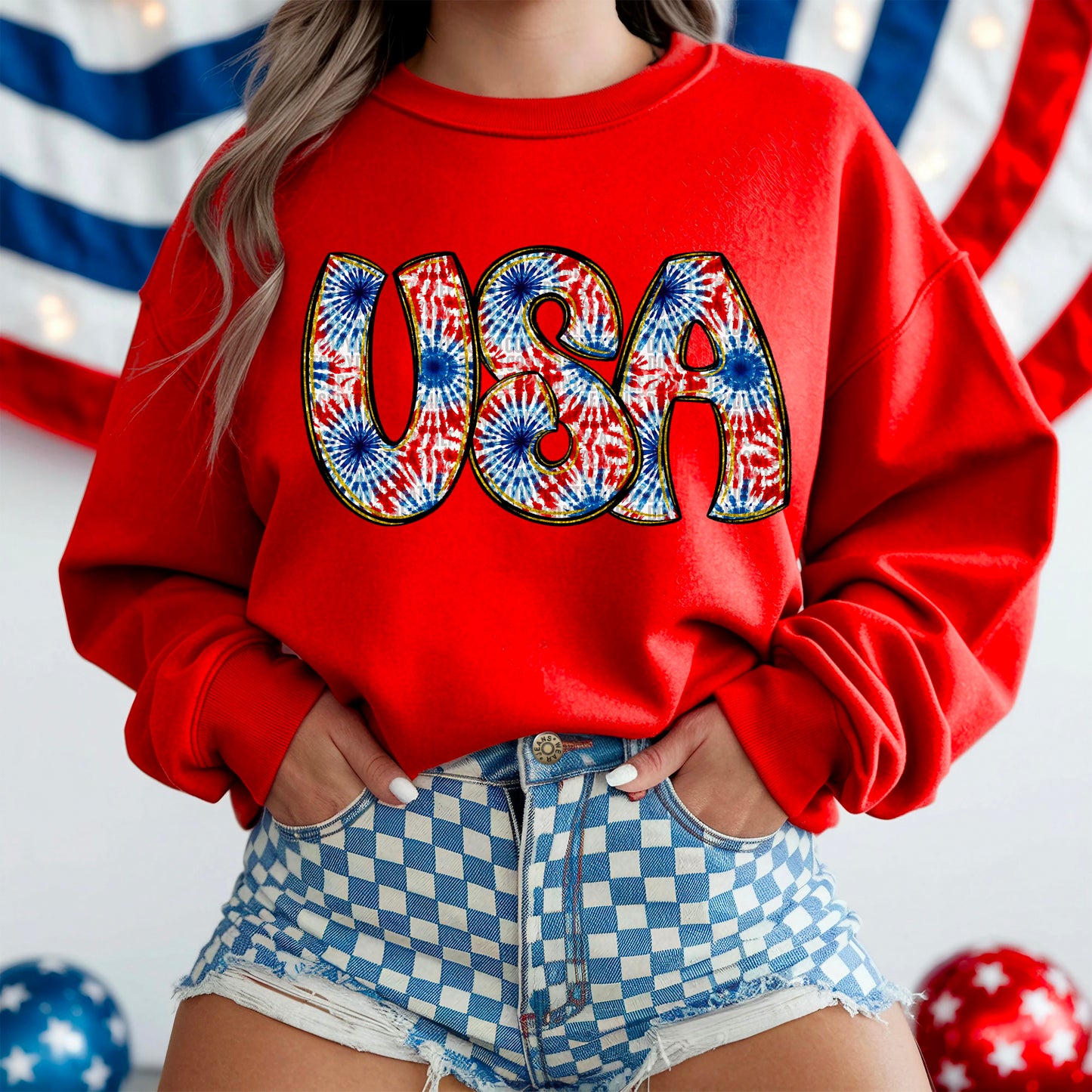 USA Doodle Letters