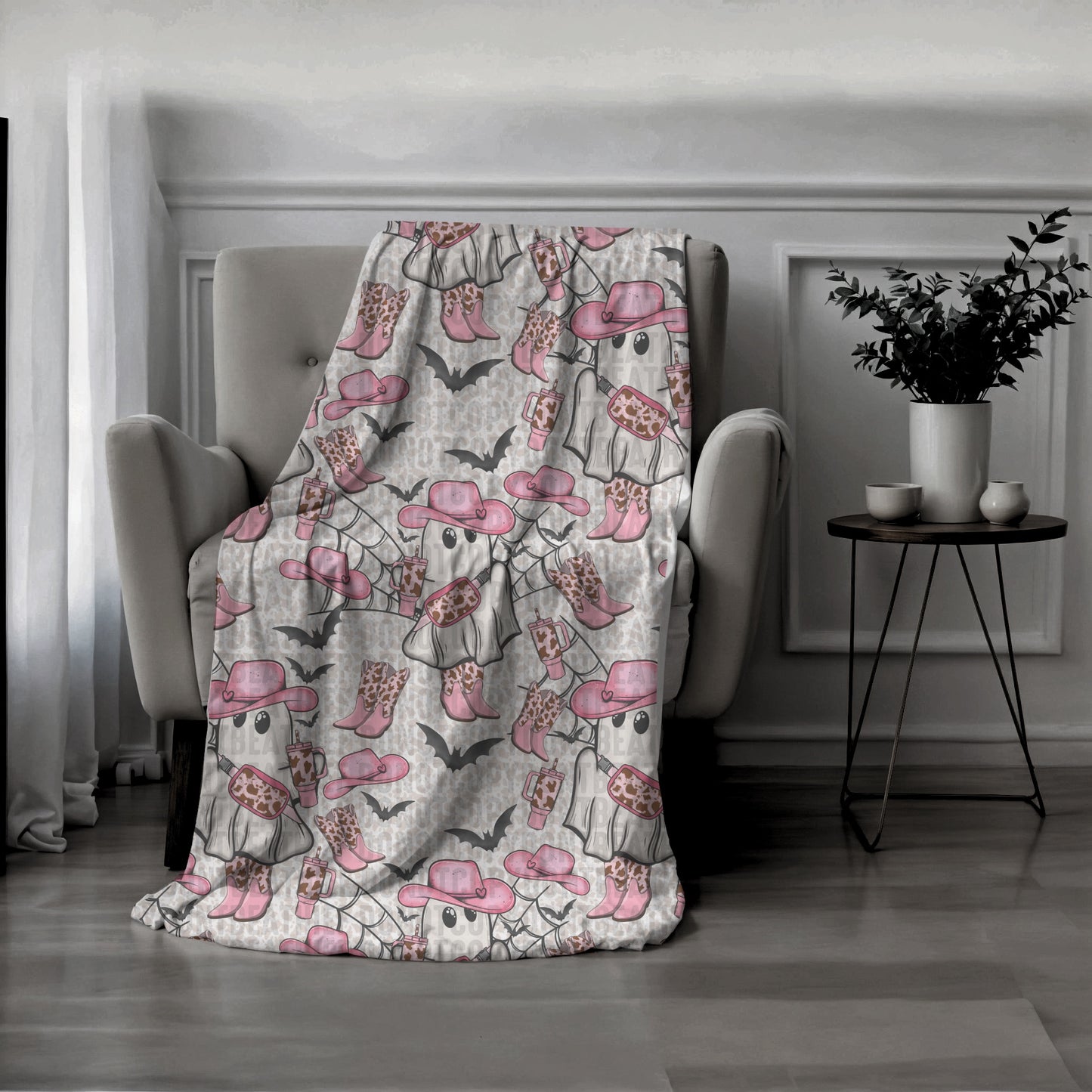 Pink Western Ghostie Seamless Bundle