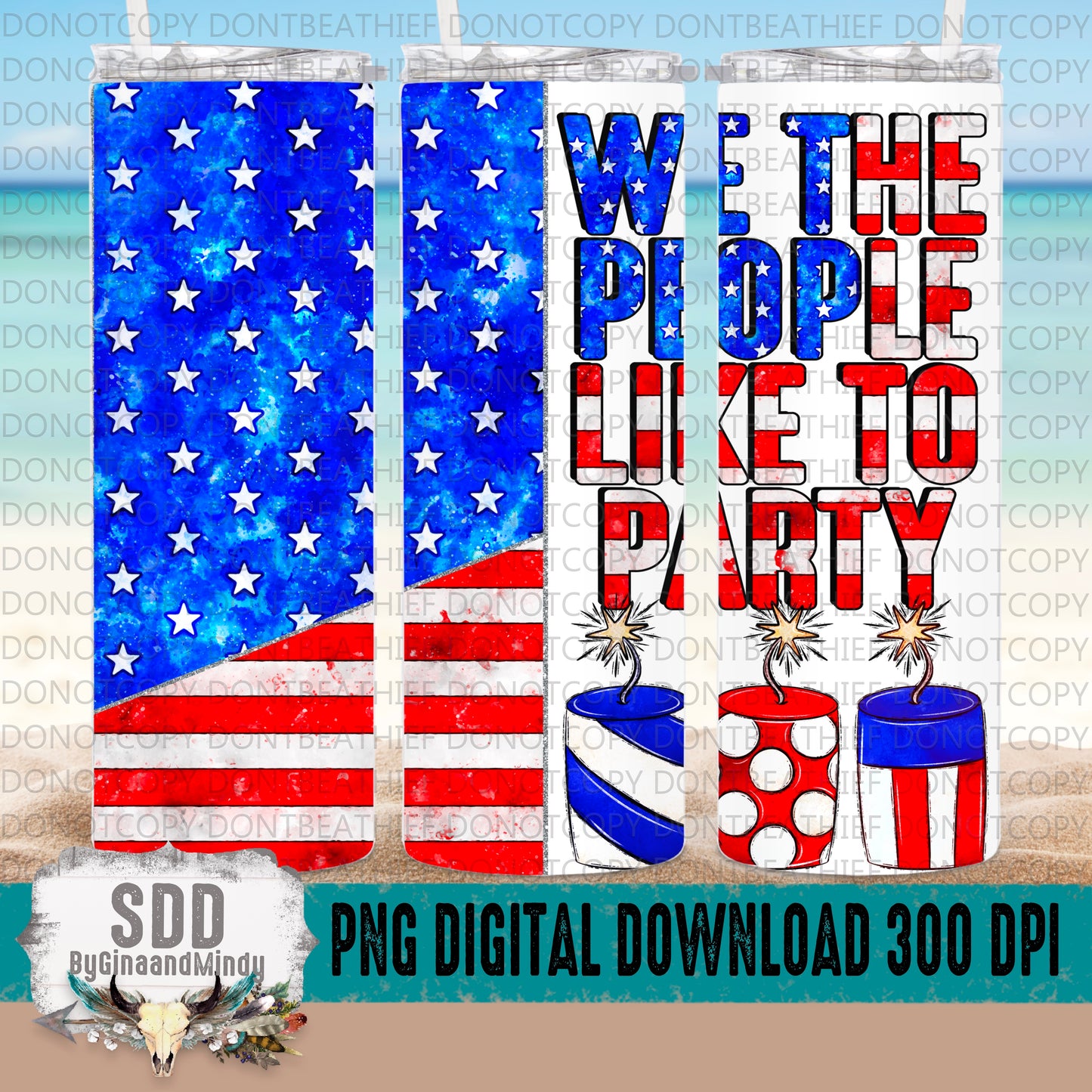 We The People Like to Party 20oz Tumbler