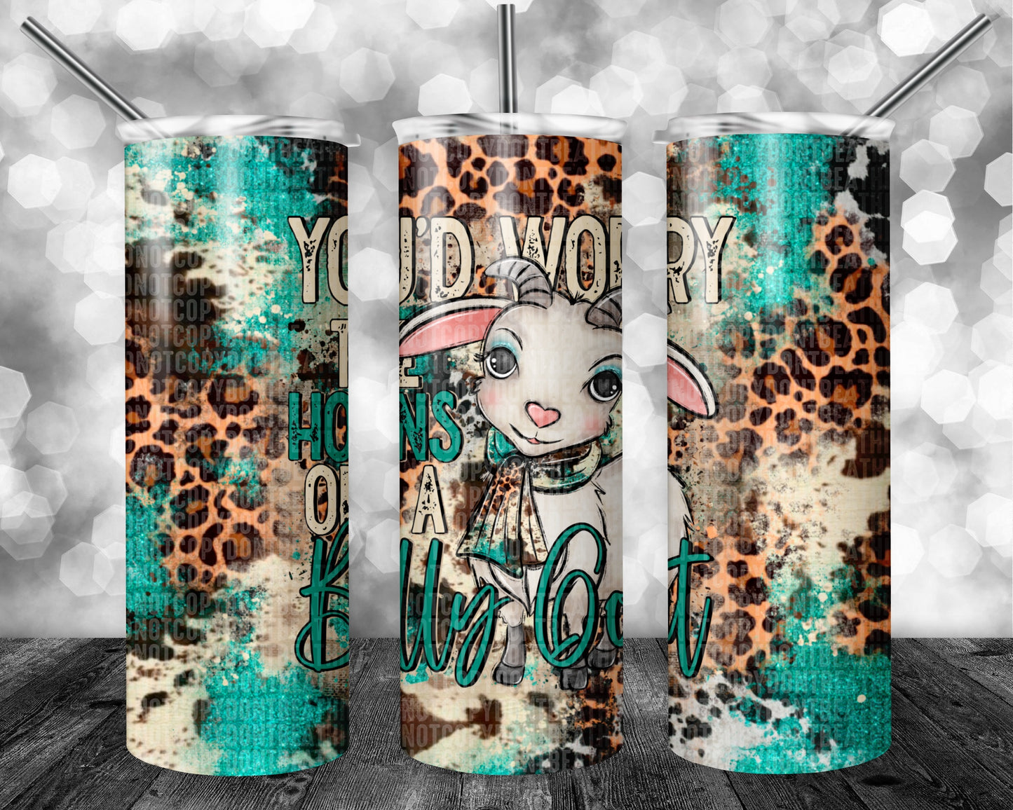 Worry The Horns Billy Goat 20oz Tumbler