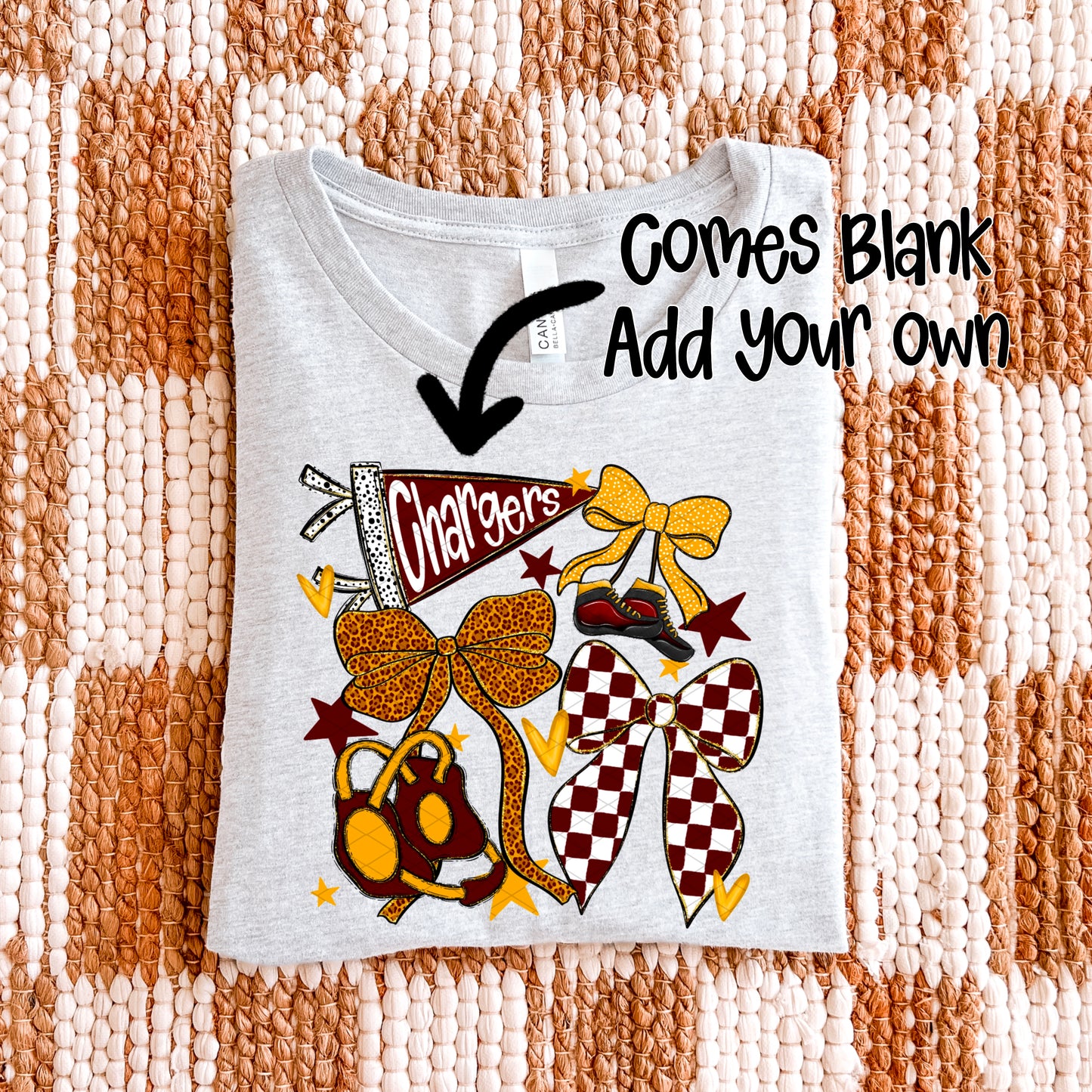 Wrestling Bows Collection; Burgundy & Yellow Gold