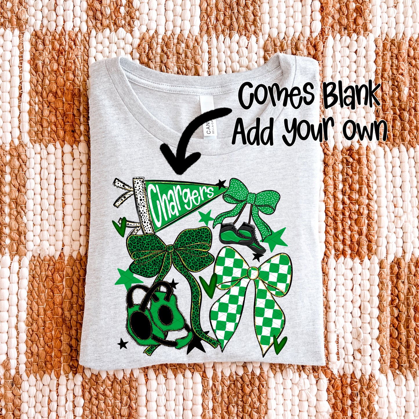 Wrestling Bows Collection; Kelly Green & Black