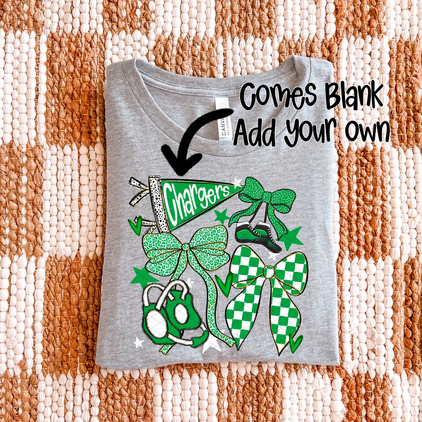 Wrestling Bows Collection; Kelly Green & White