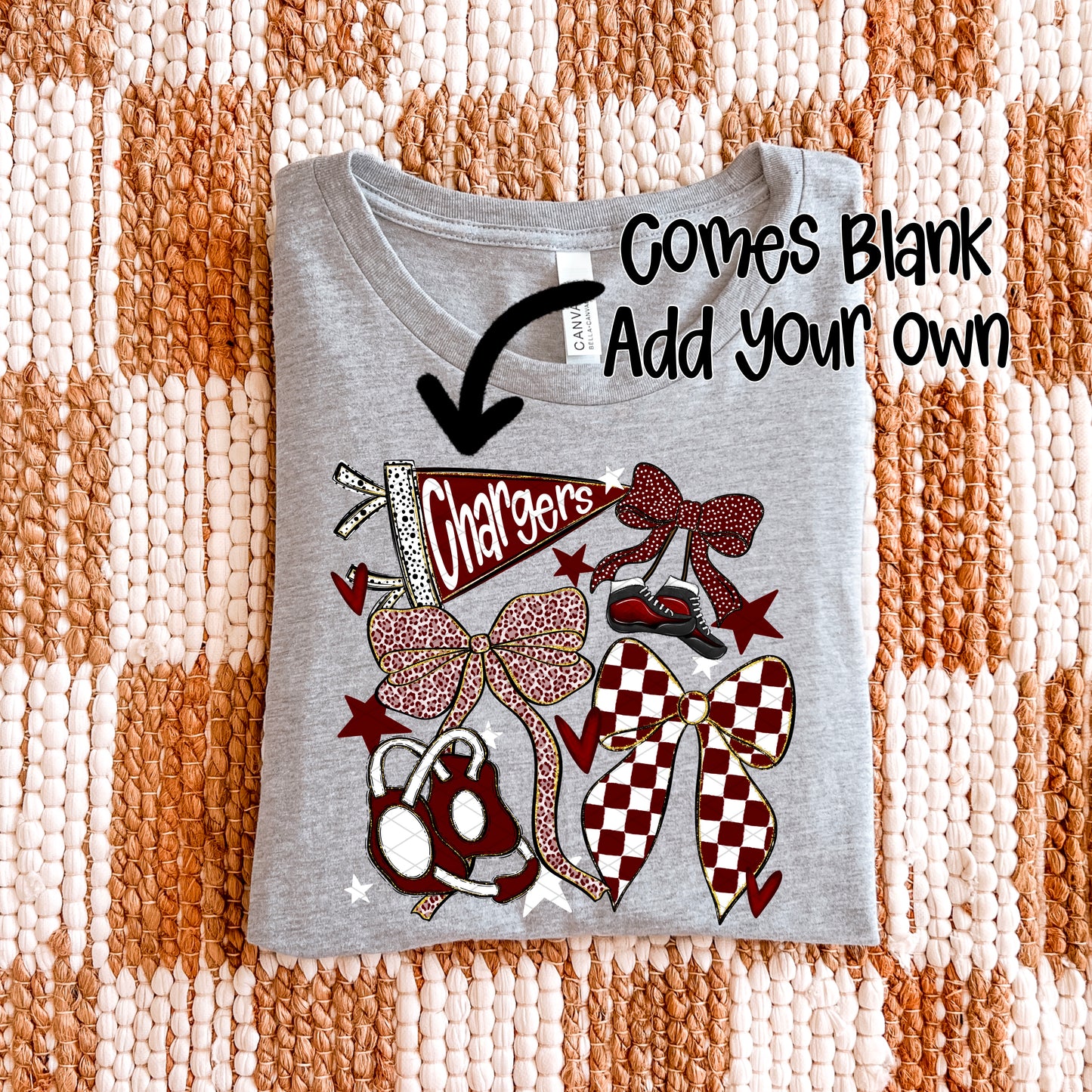 Wrestling Bows Collection; Maroon & White