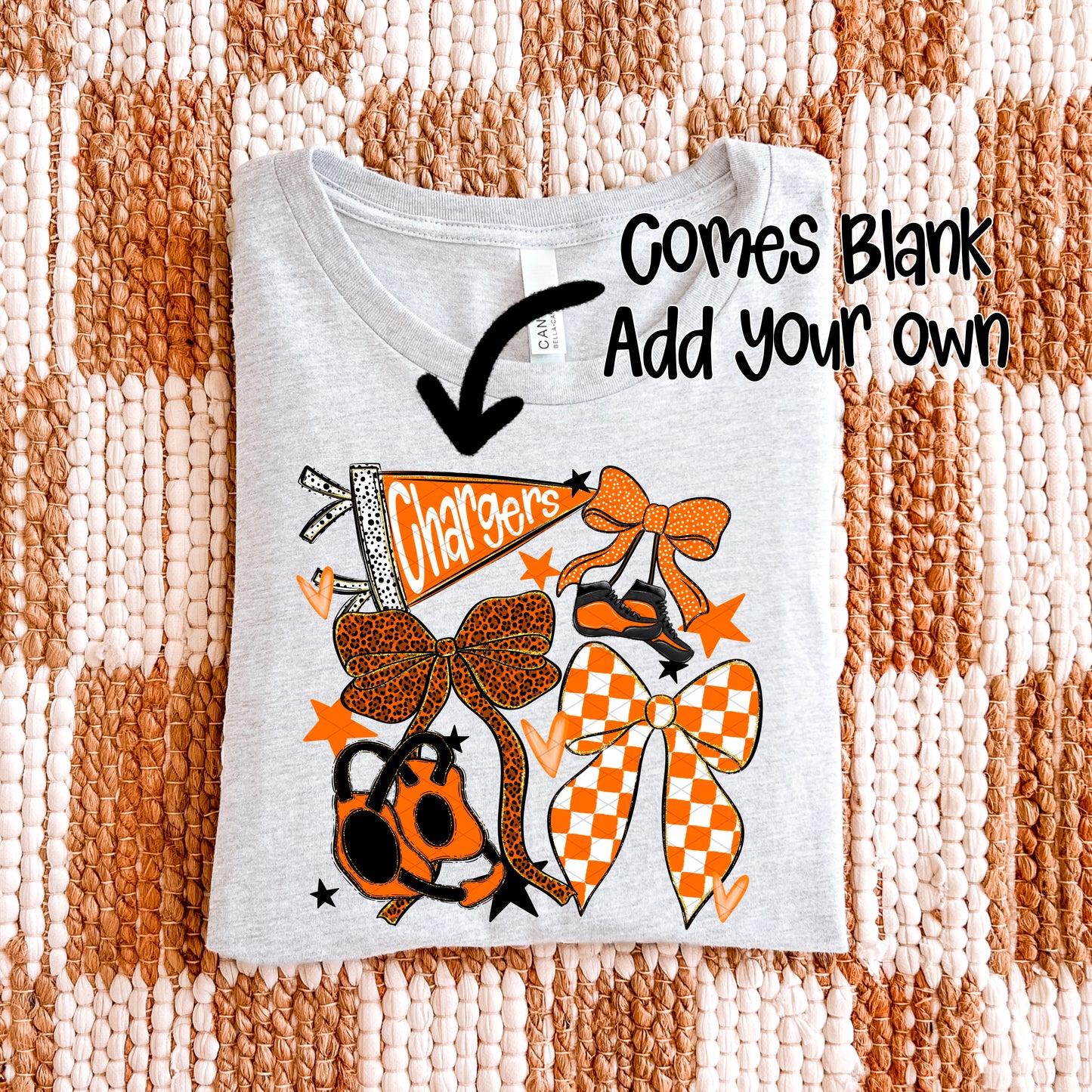 Wrestling Bows Collection; Orange & Black