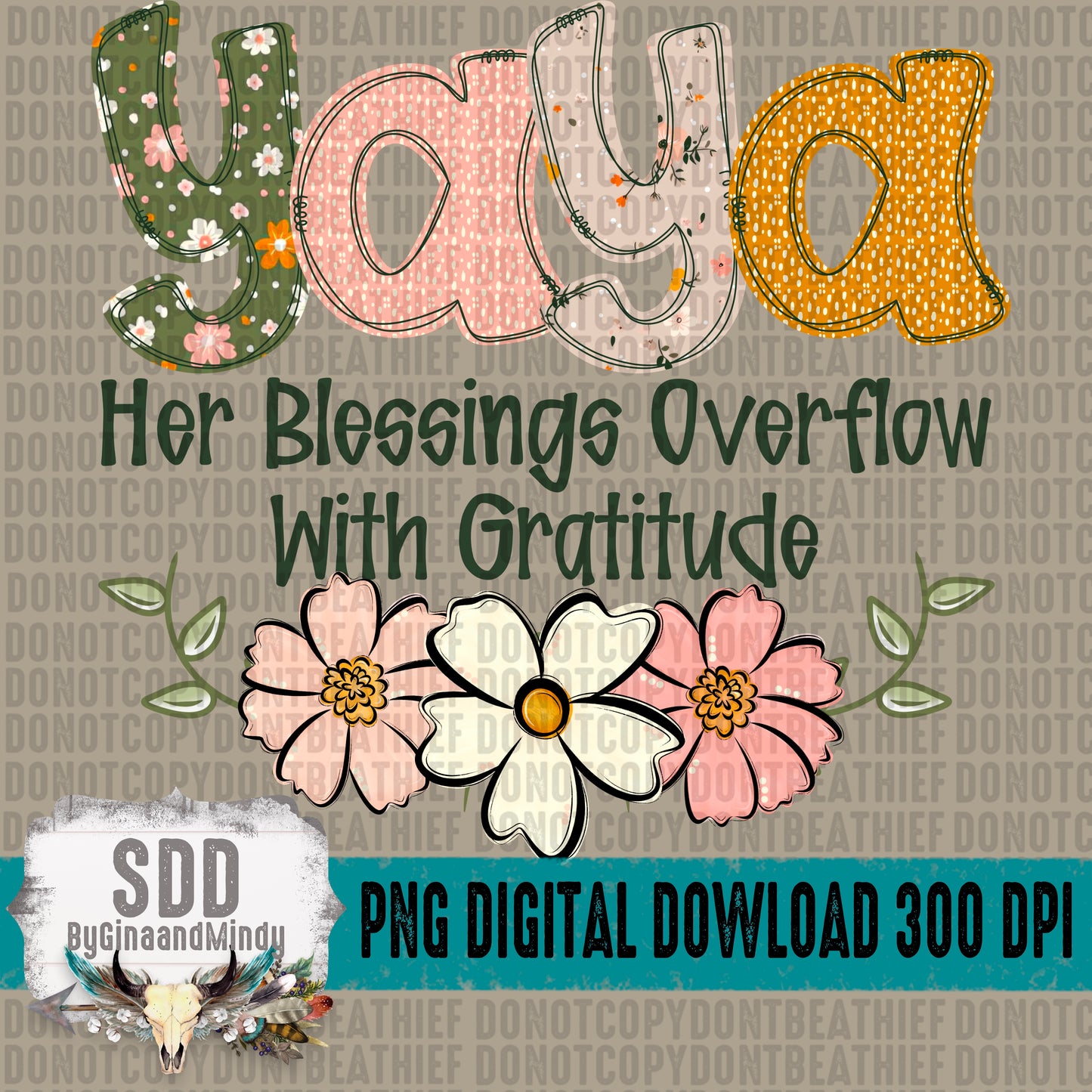 Boho Floral; Yaya
