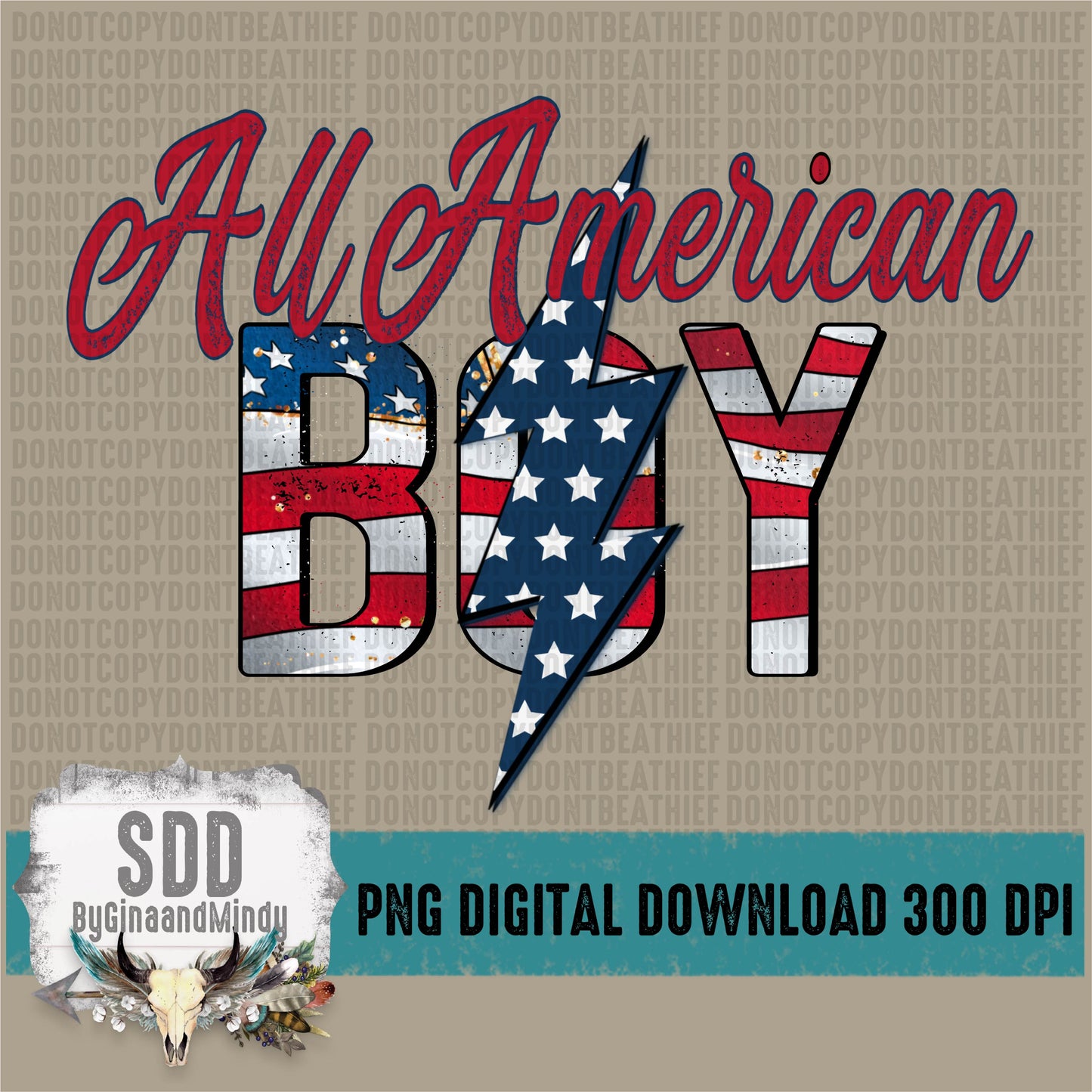 All American Boy Lighting Bolt