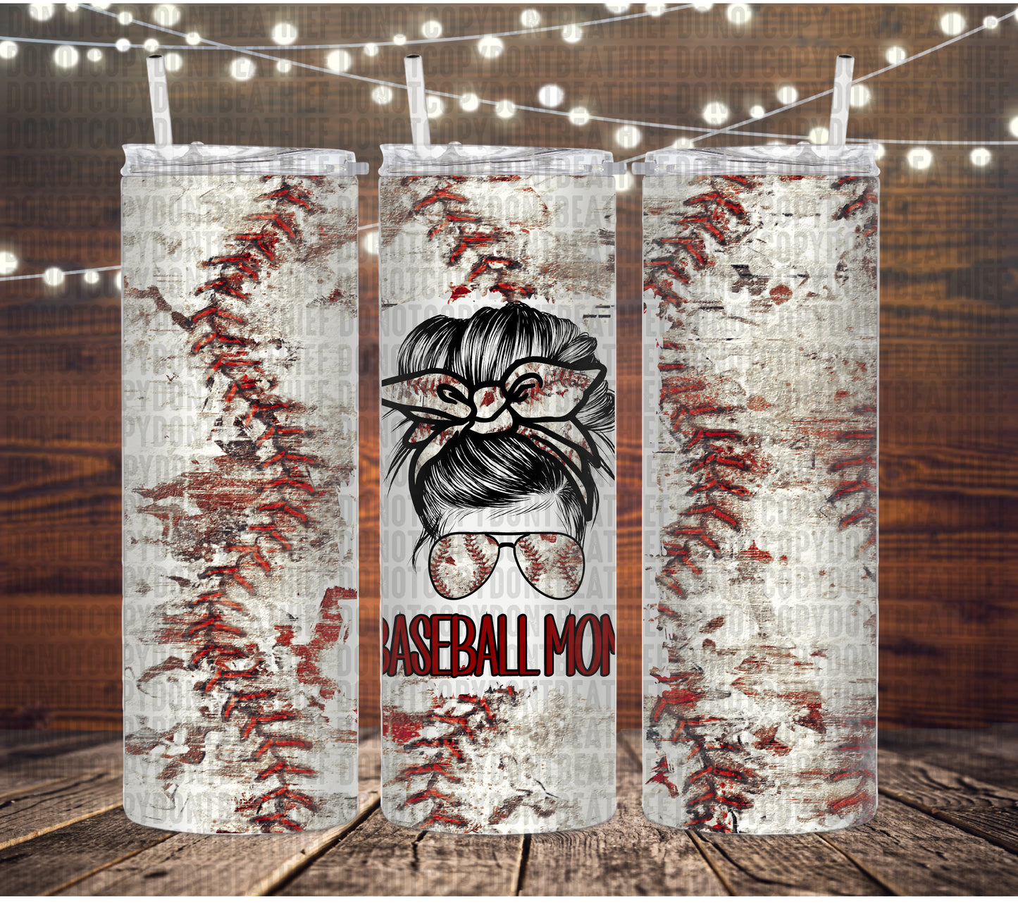 Baseball Mom Tumbler Wrap