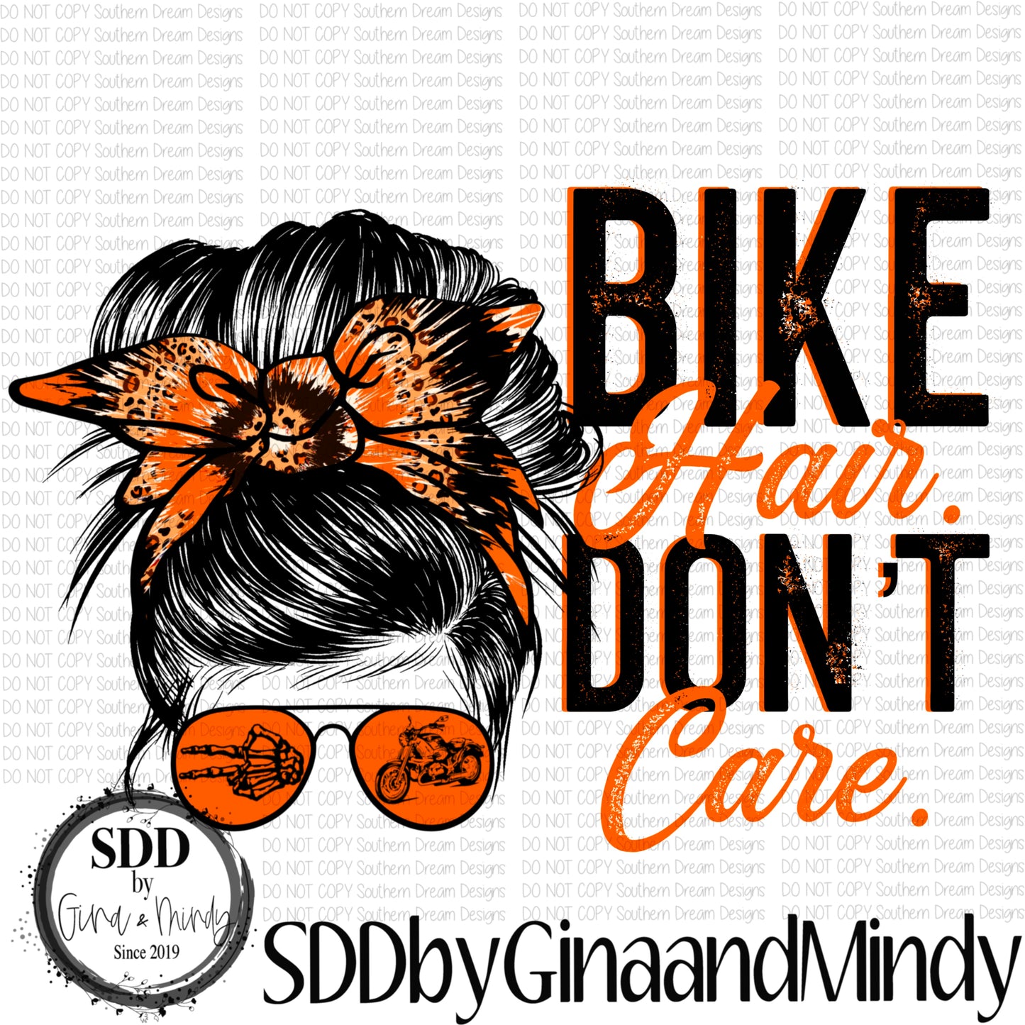Bike Hair Don't Care Orange Bundle