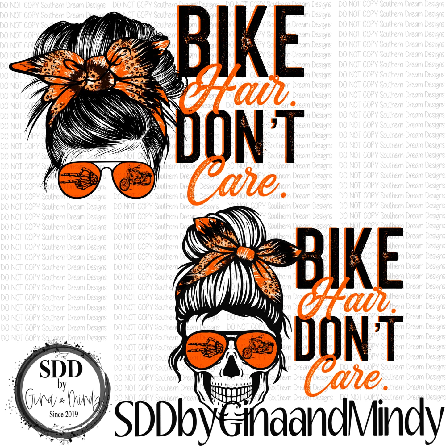 Bike Hair Don't Care Orange Bundle