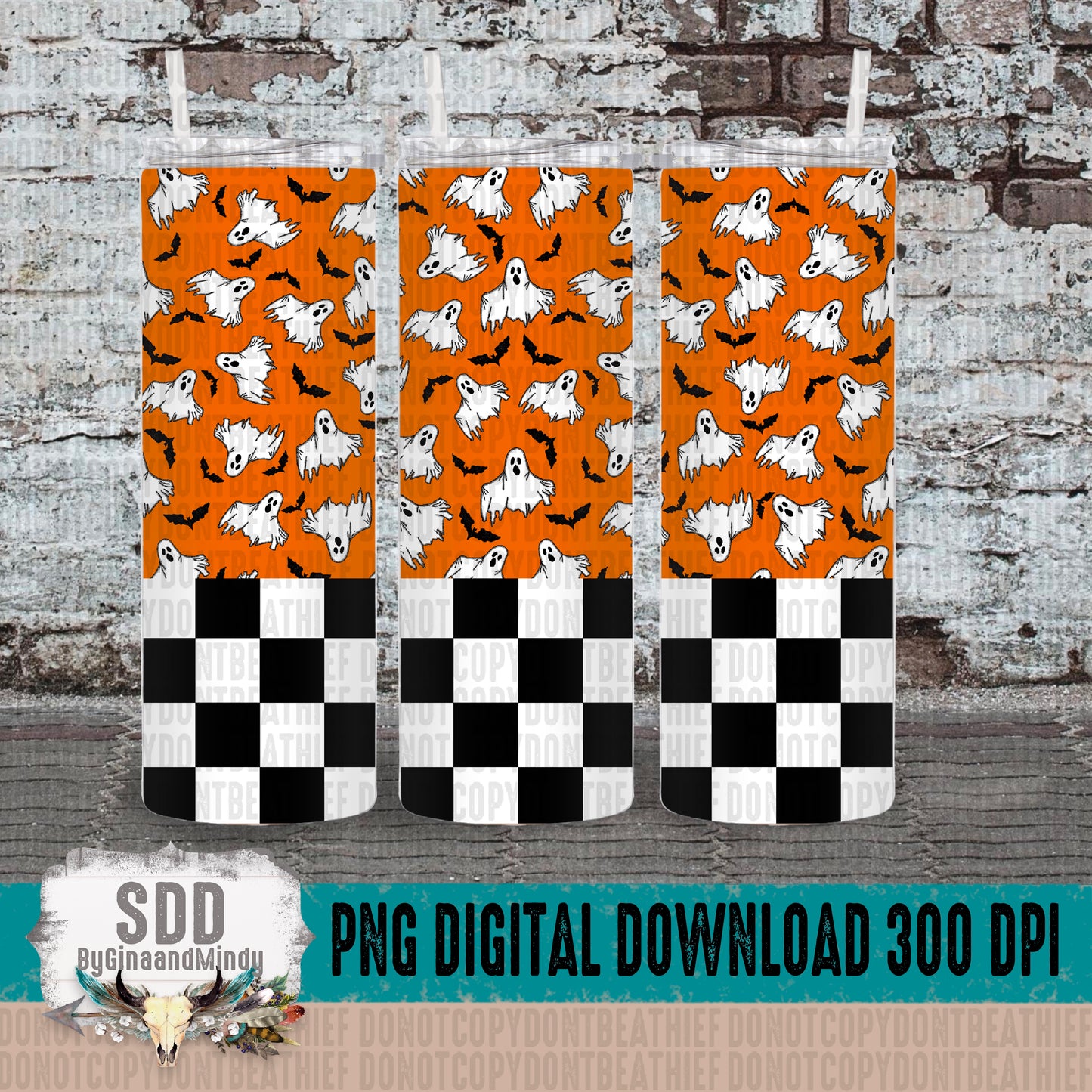 Boo Bats Patterns & Skinny Tumbler 20 oz wrap Bundle