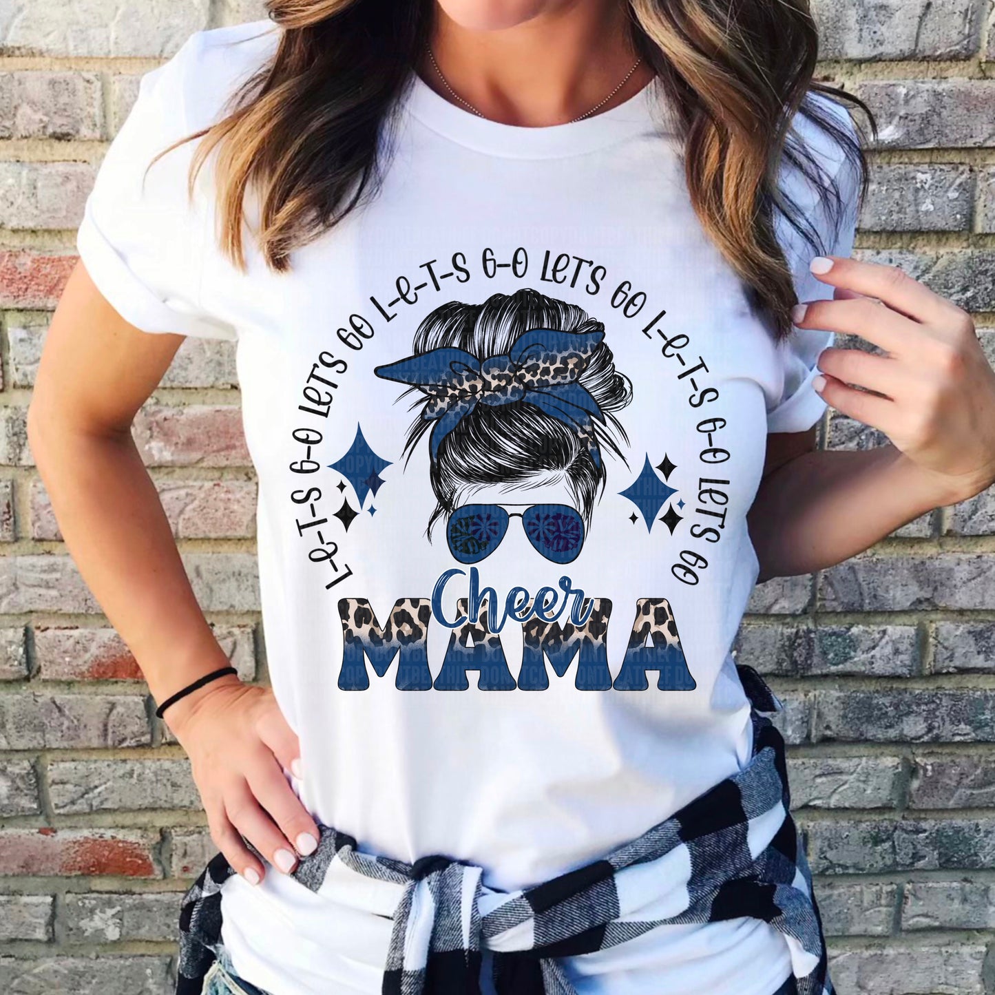 Cheer Mama Messy Bun Black/Navy