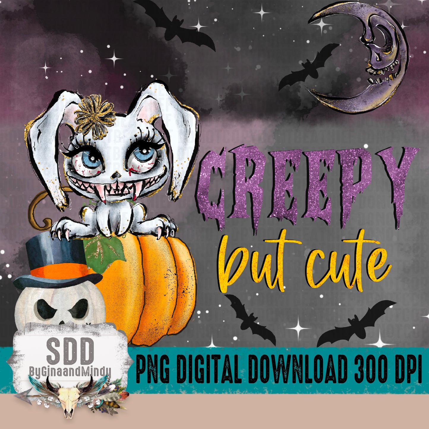 Creepy But Cute Skinny Tumbler