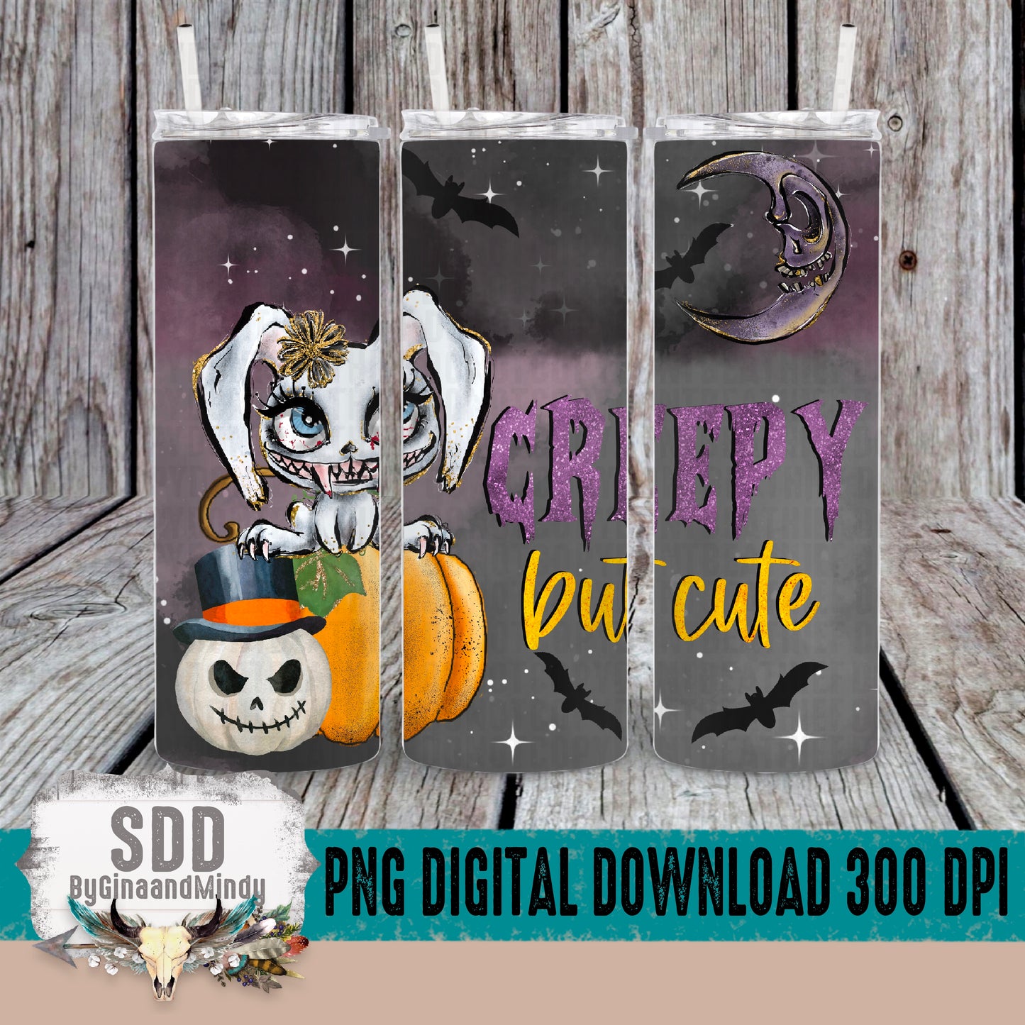 Creepy But Cute Skinny Tumbler