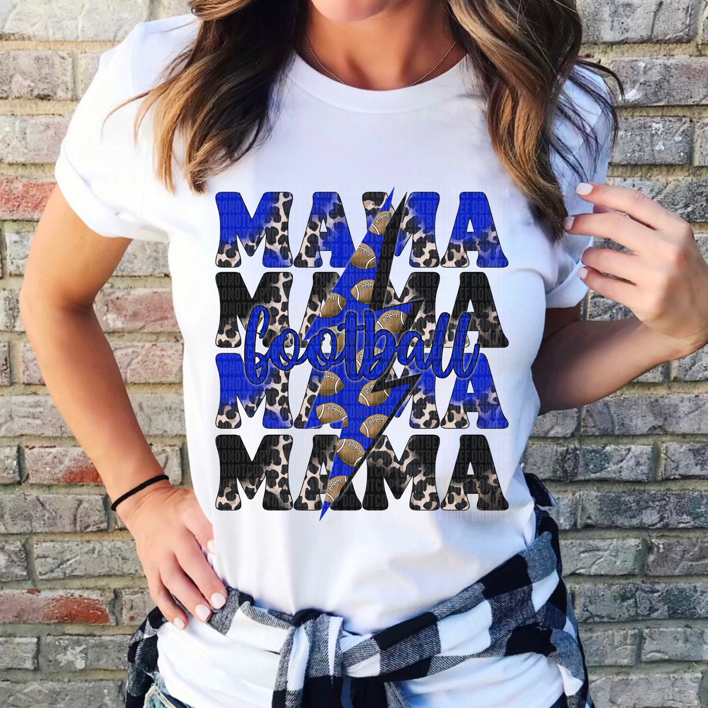 Football Mama Blue/Black