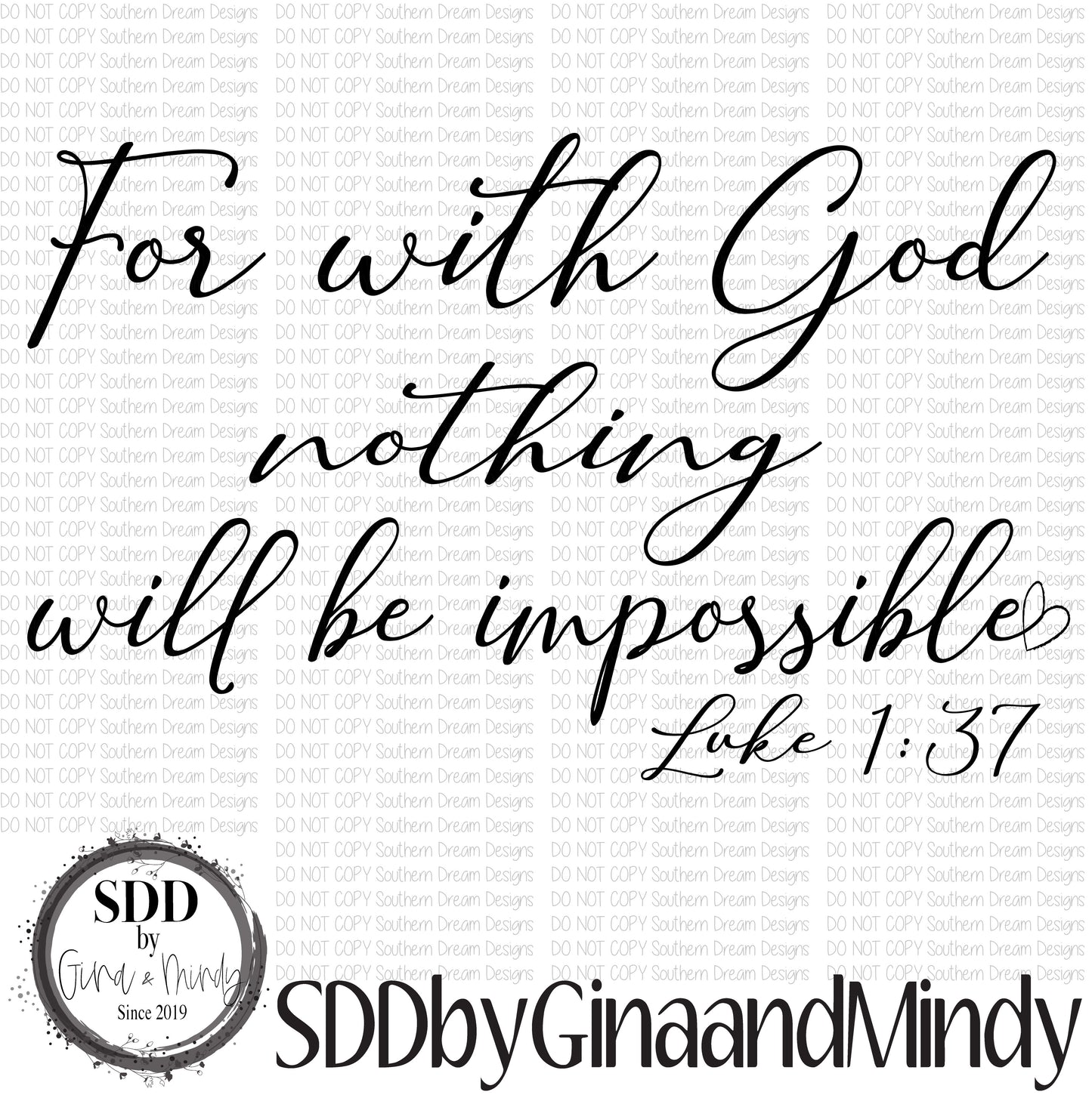 For With God