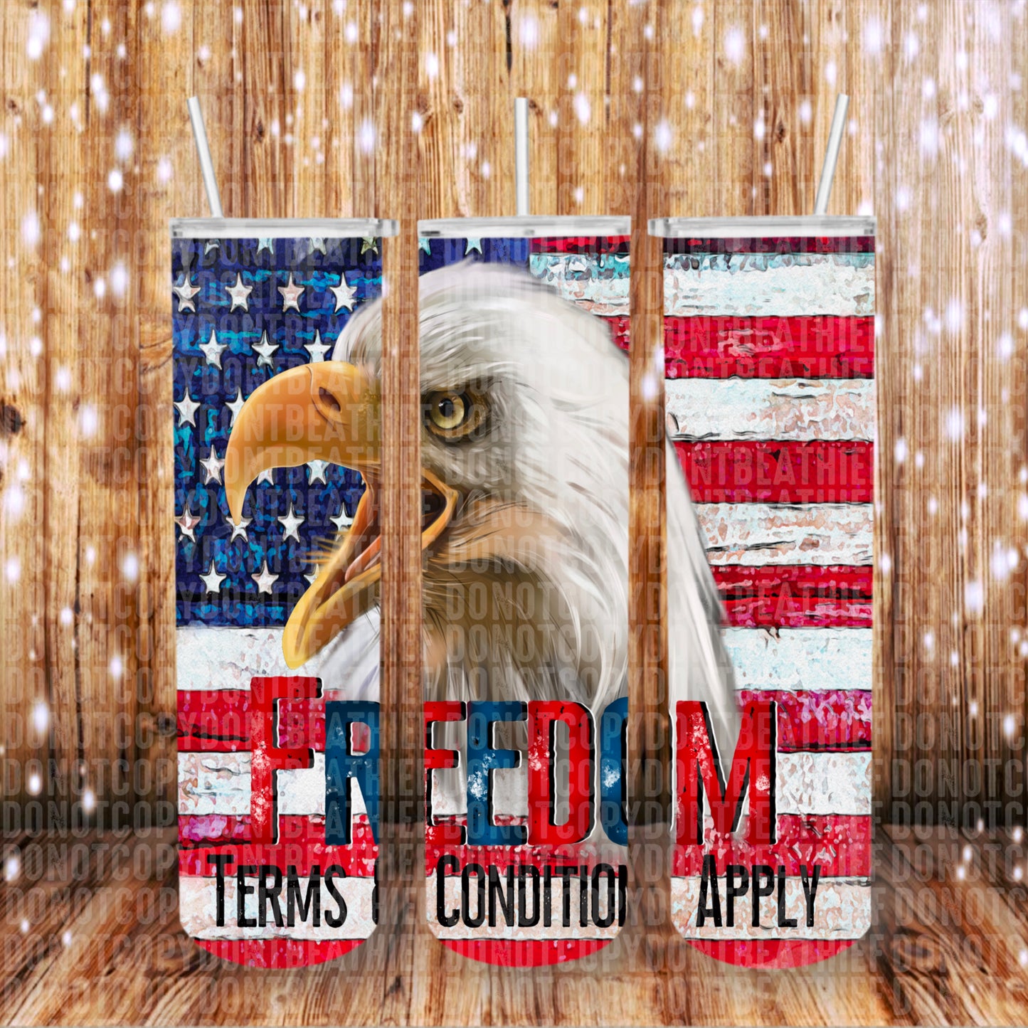 Freedom Skinny Tumbler Wrap