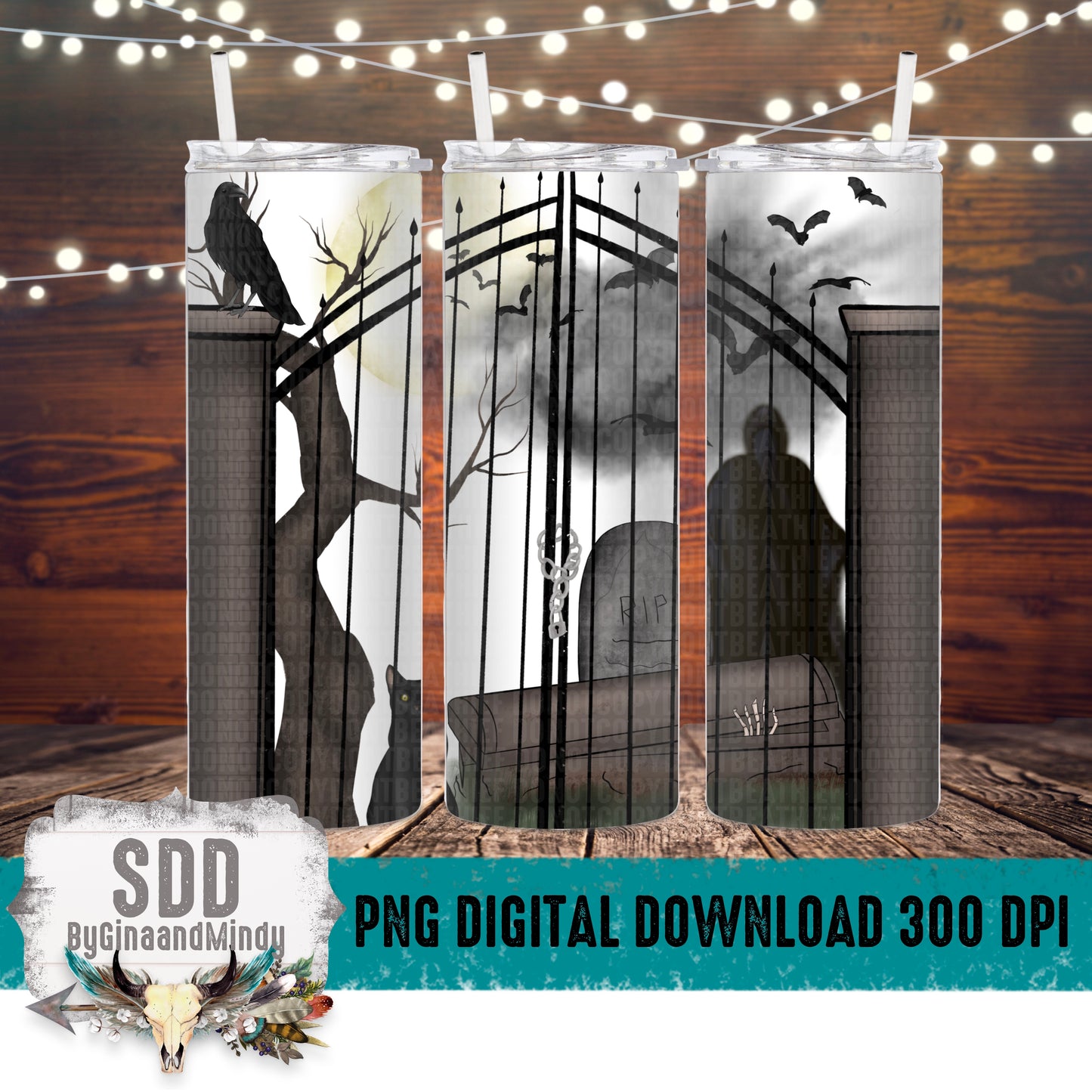 Graveyard 20 oz Tumbler Wrap