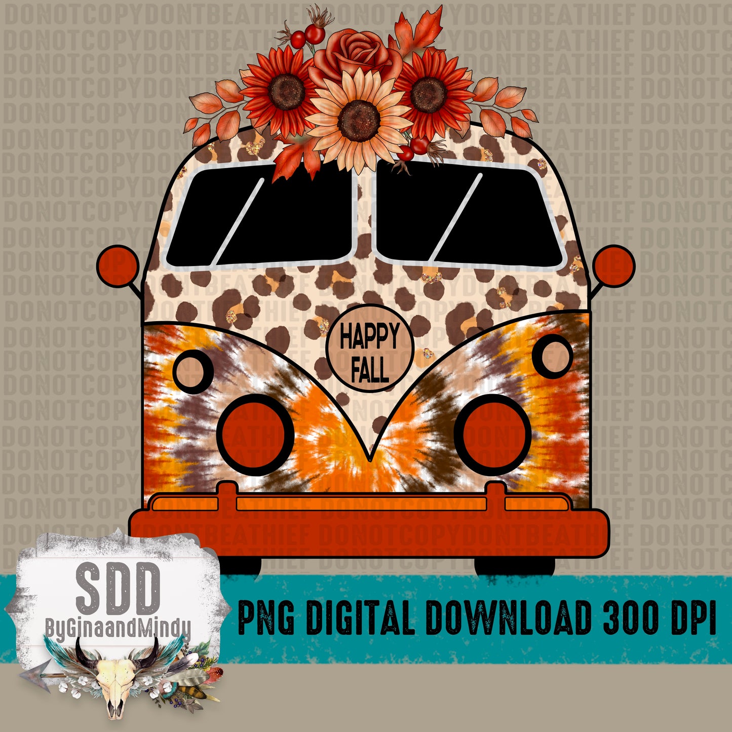 Happy Hippie Fall Van