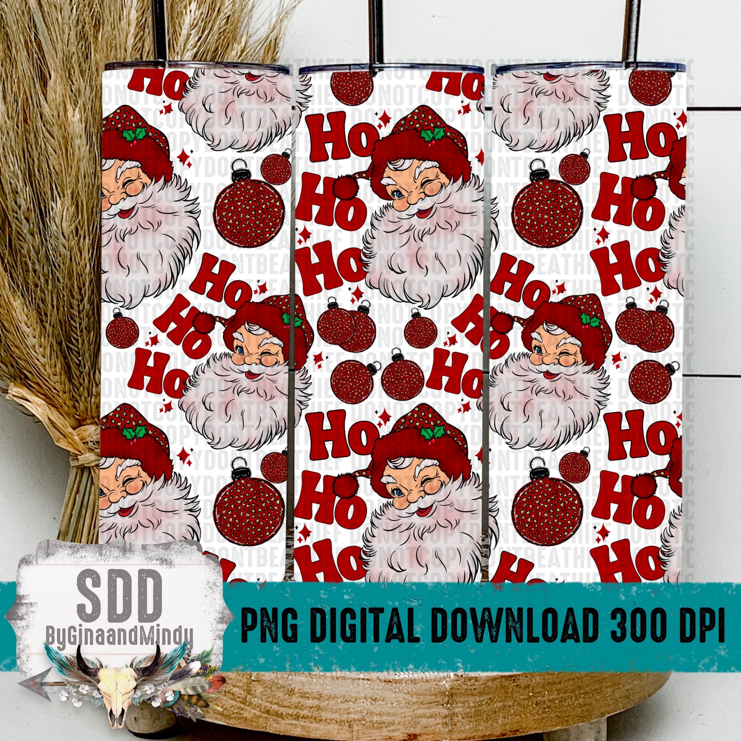 Ho Ho Ho Seamless and Tumbler Bundle